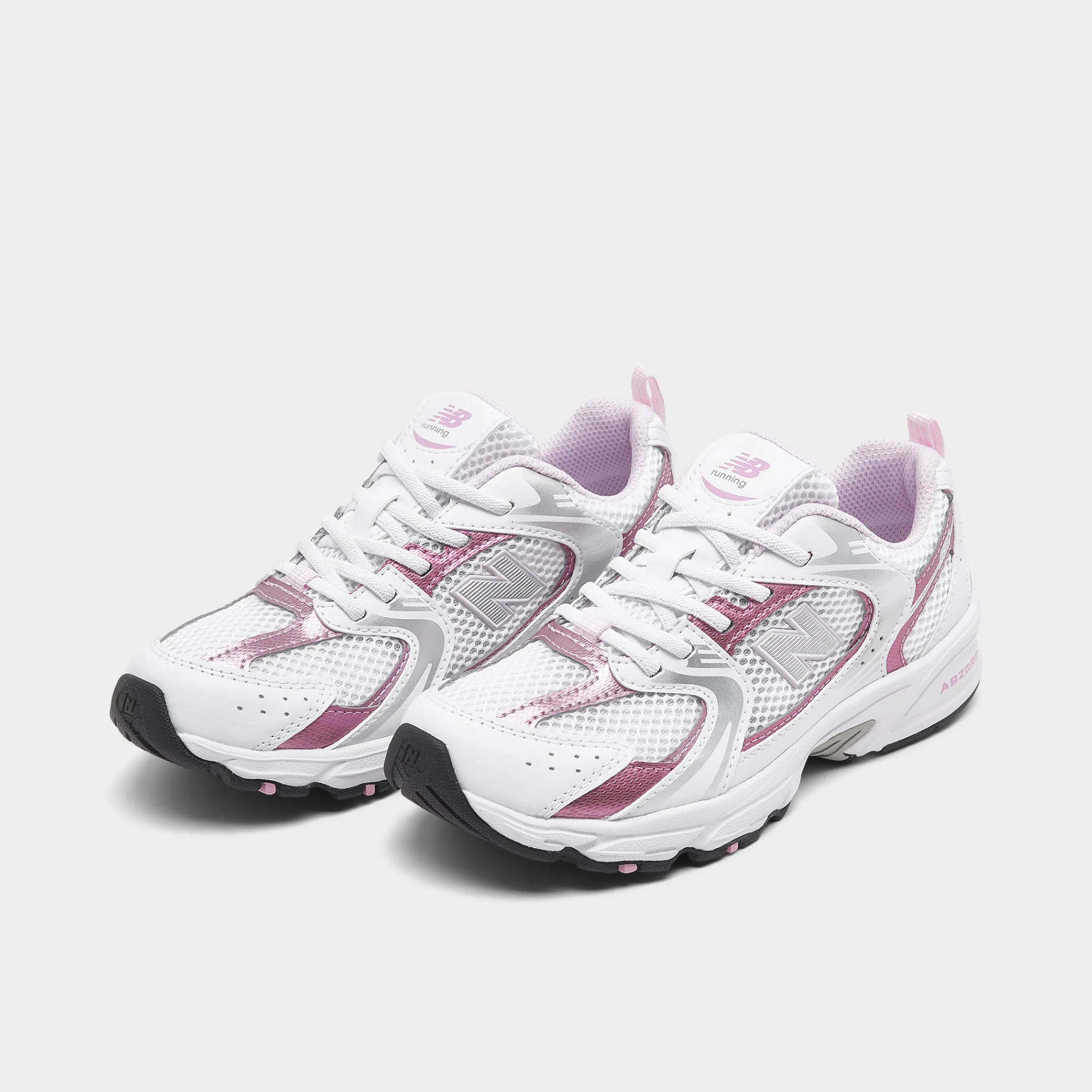 New Balance Children's 530 White / Pink Sugar Carbon Fiber
