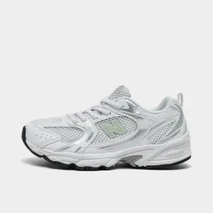 New Balance Children's 530 White / Silver Non Slip Traction