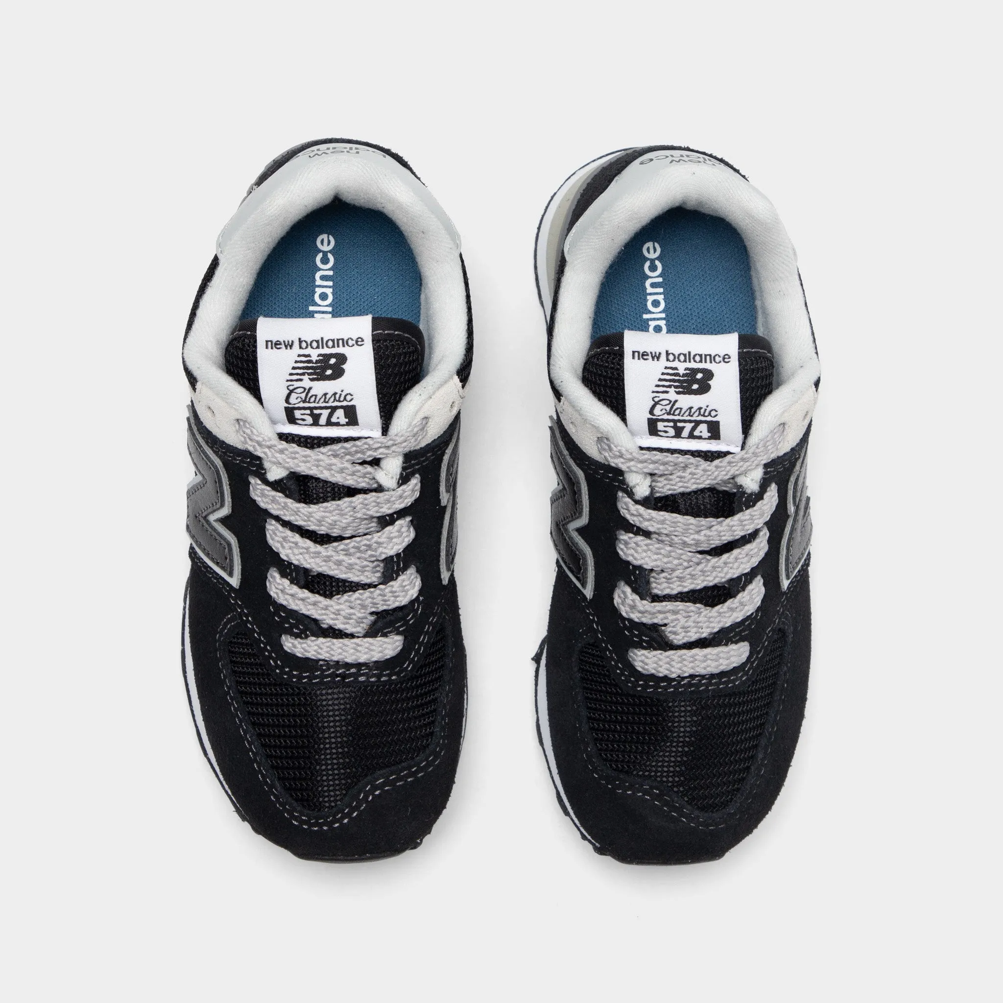 New Balance Children's 574 Black / White Body Support