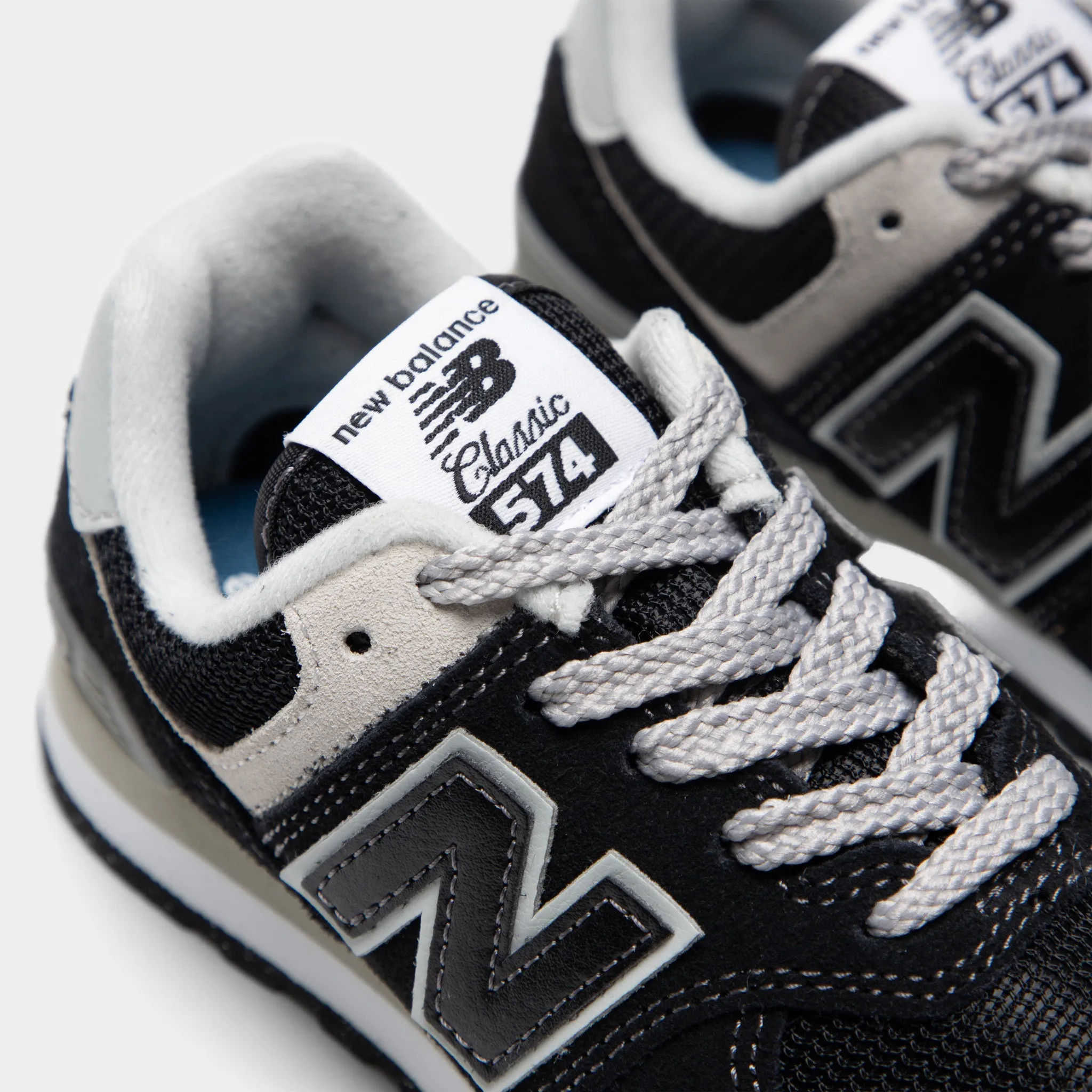 Comfortable Footwear Fitness Footwear New Balance Children's 574 Black / White
