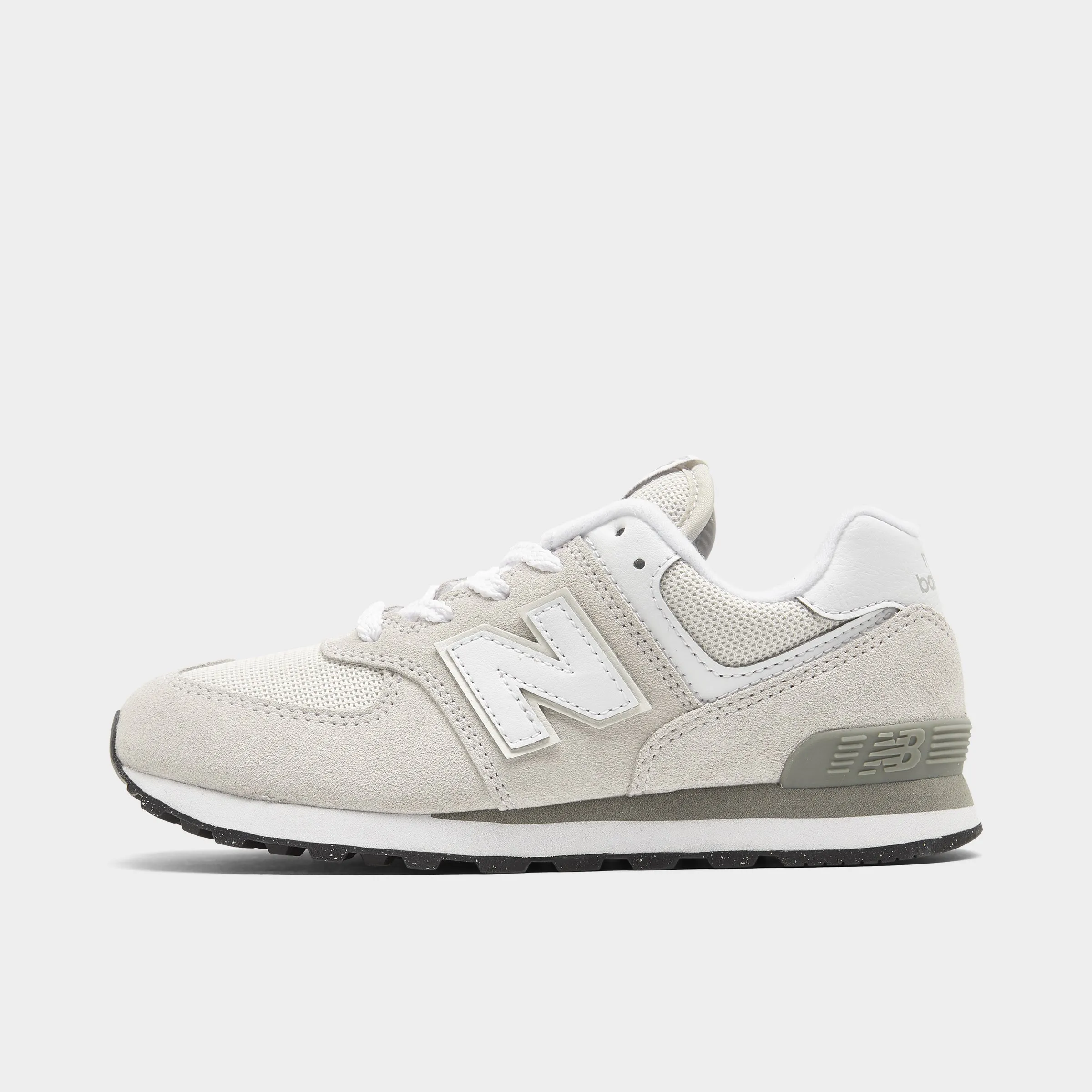 Thermoplastic Stability Frame Everyday Performance New Balance Children's 574 Nimbus Cloud / White