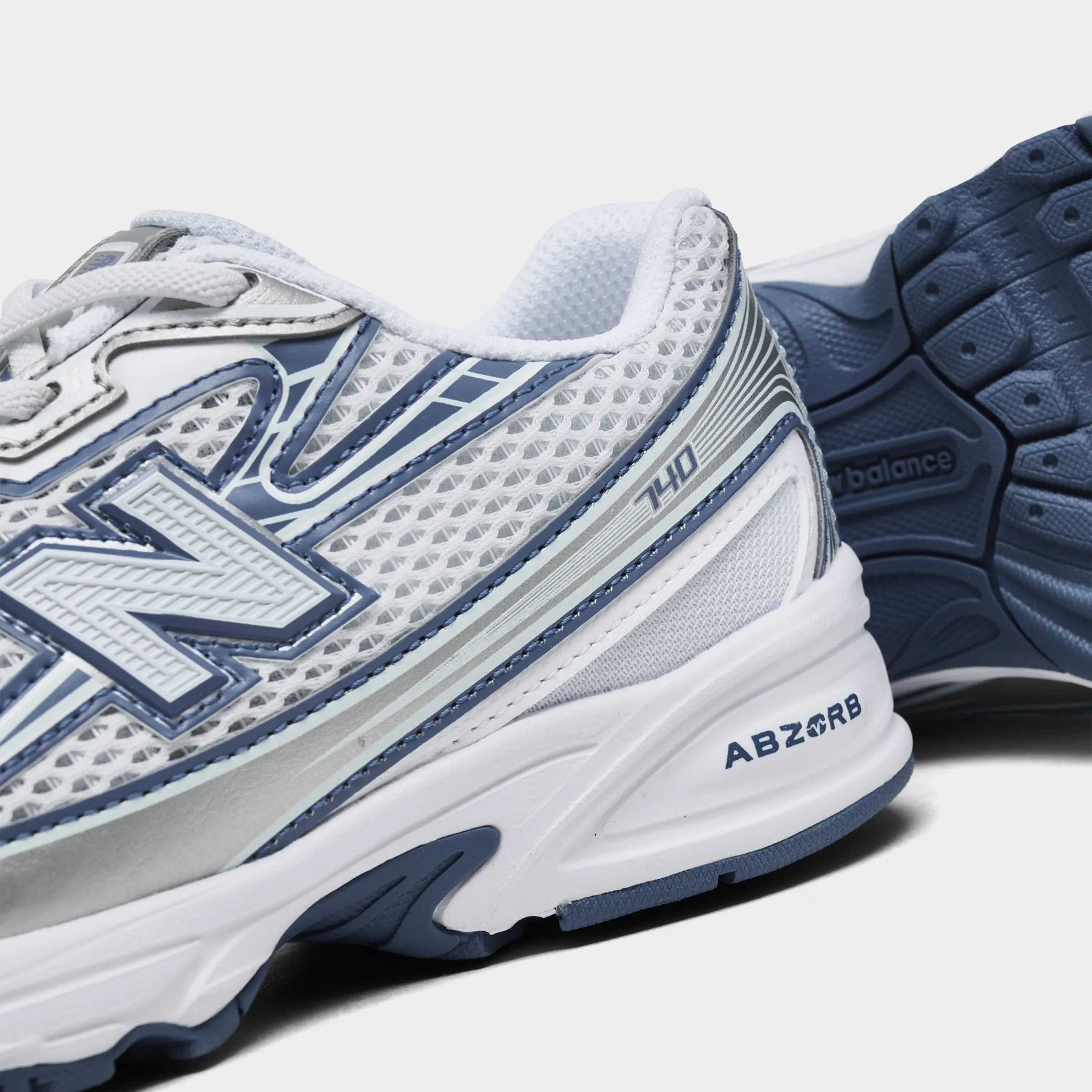 New Balance Children's 740 White / Blue Low Top Style All Wear