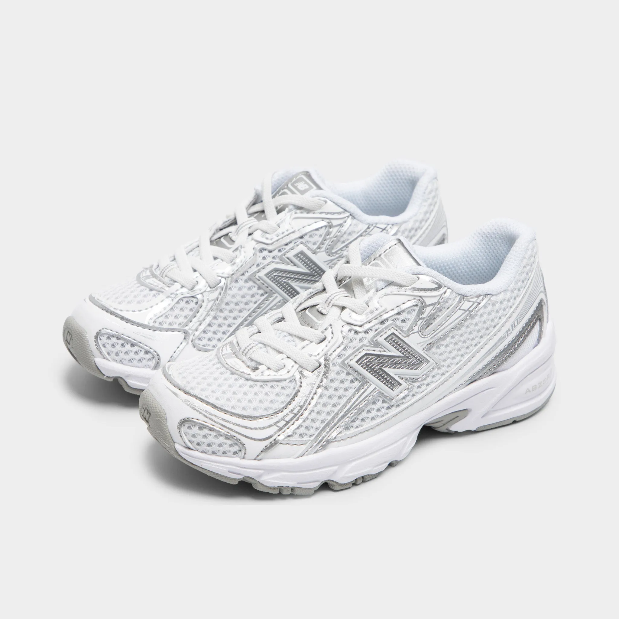 New Balance Children's 740 White / Silver Metallic Cooling Effect