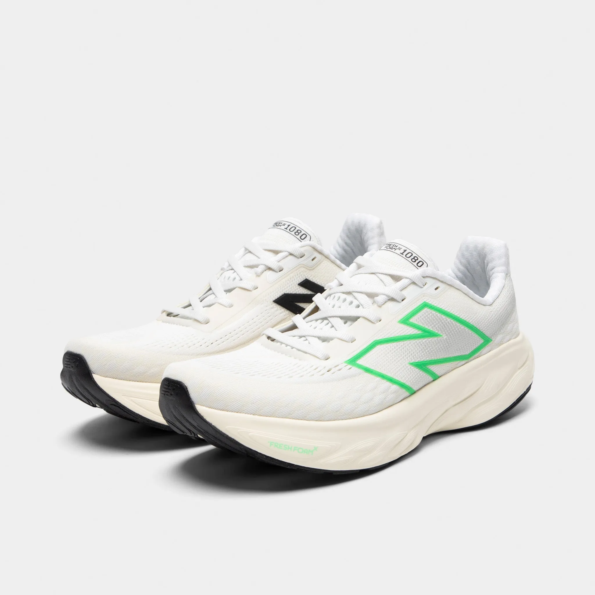 Walking Sessions New Balance Fresh Foam 1080v14 White / Lime Leaf
