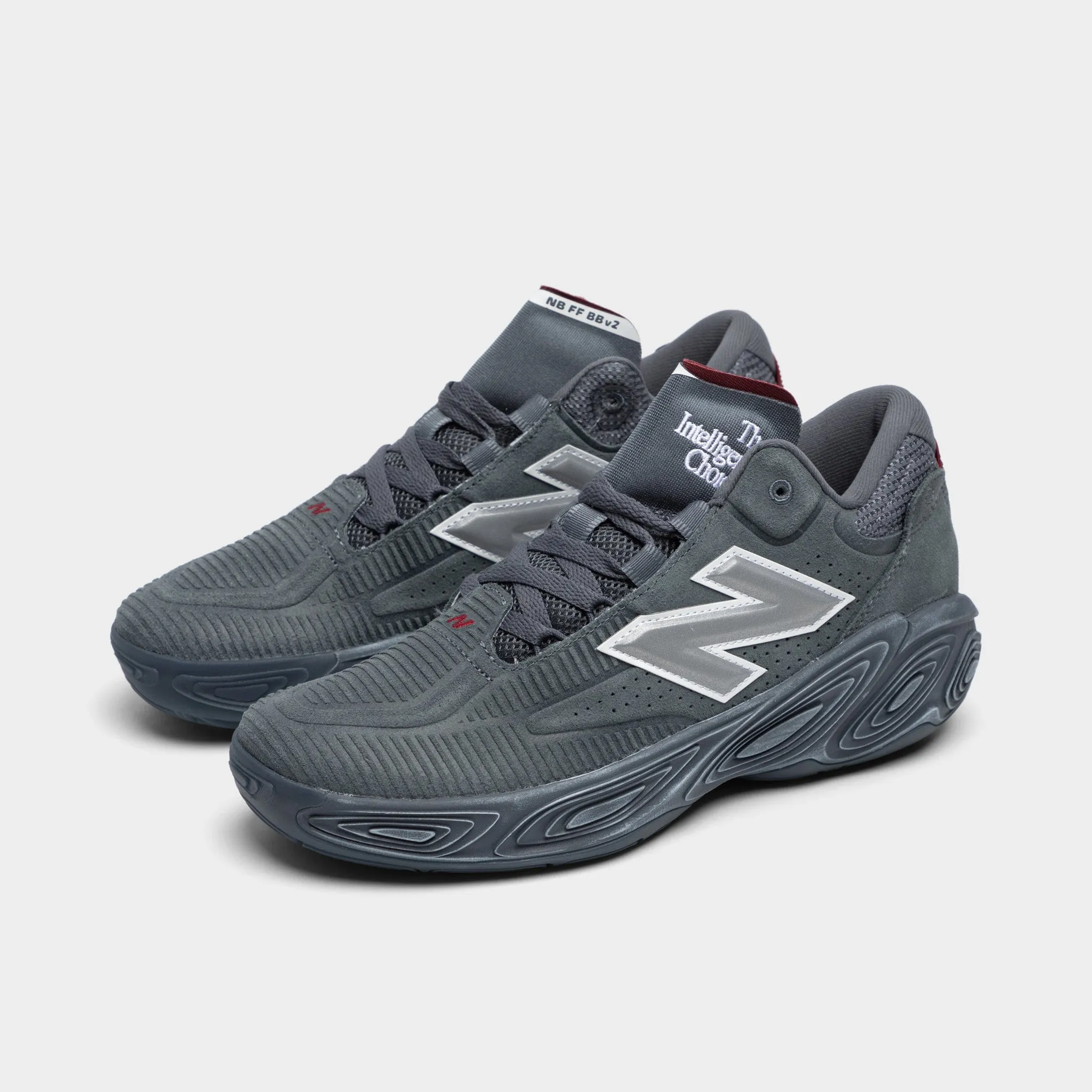 Traction Outsole New Balance Fresh Foam BB V2 Graphite / Titanium - Mercury Red