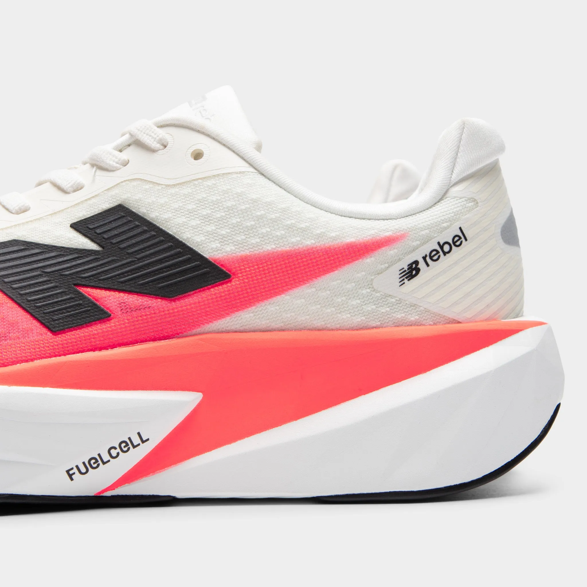 New Balance FuelCell Rebel v5 White / Pink Travel Light On The Go