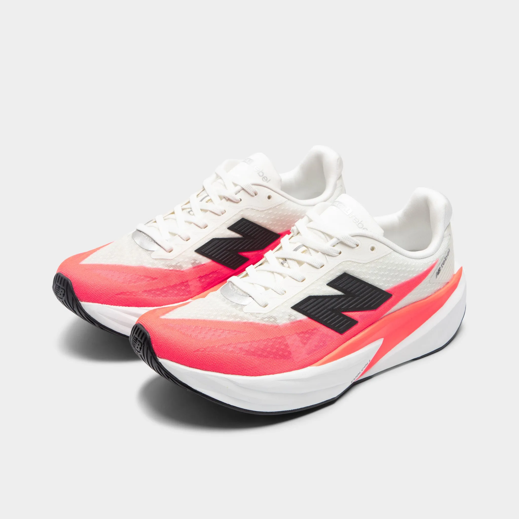 New Balance FuelCell Rebel v5 White / Pink Step Ease Ventilation Ports