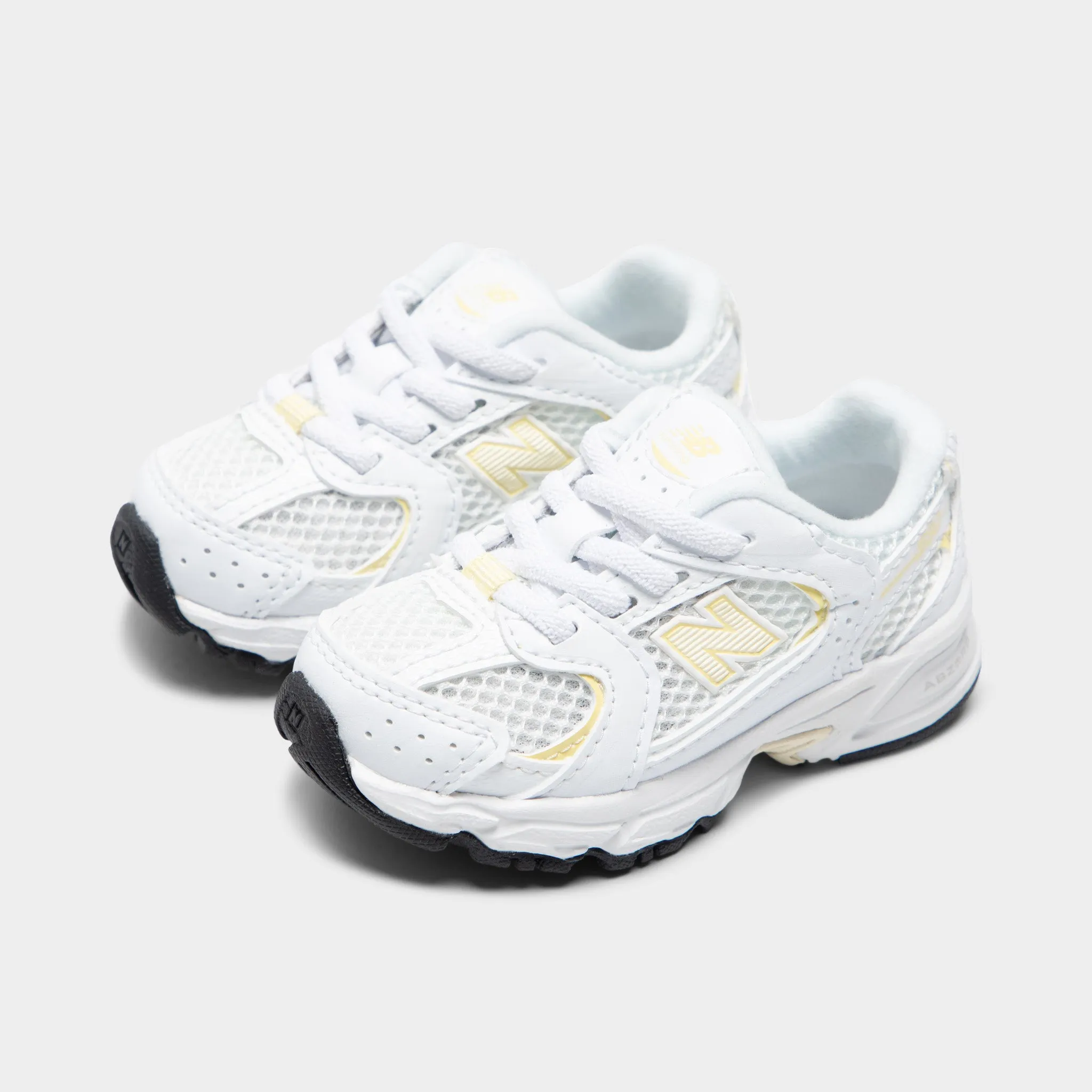AntiFriction Wide New Balance Infants' 530 White / Beige
