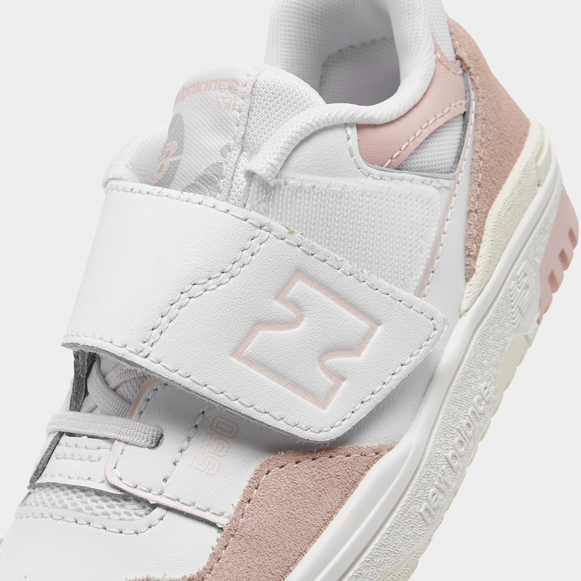 New Balance Infants' 550 White / Pink Haze Quick Pace