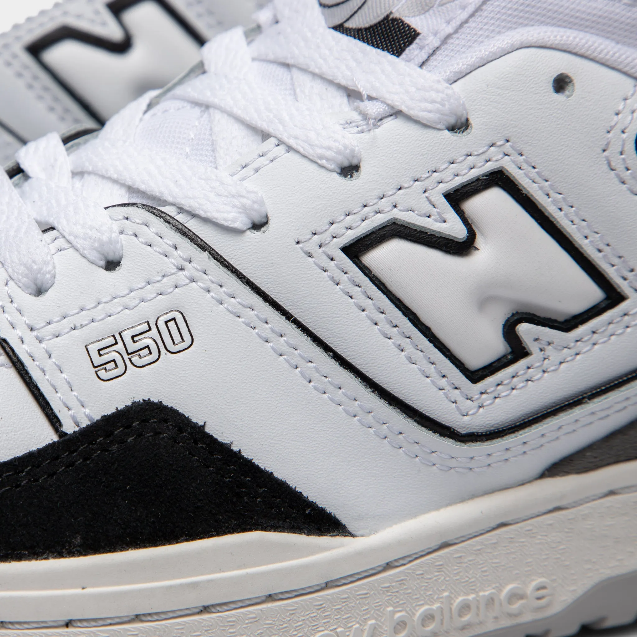 Foot Arch Support New Balance Junior Boys' GSB550CA White / Black