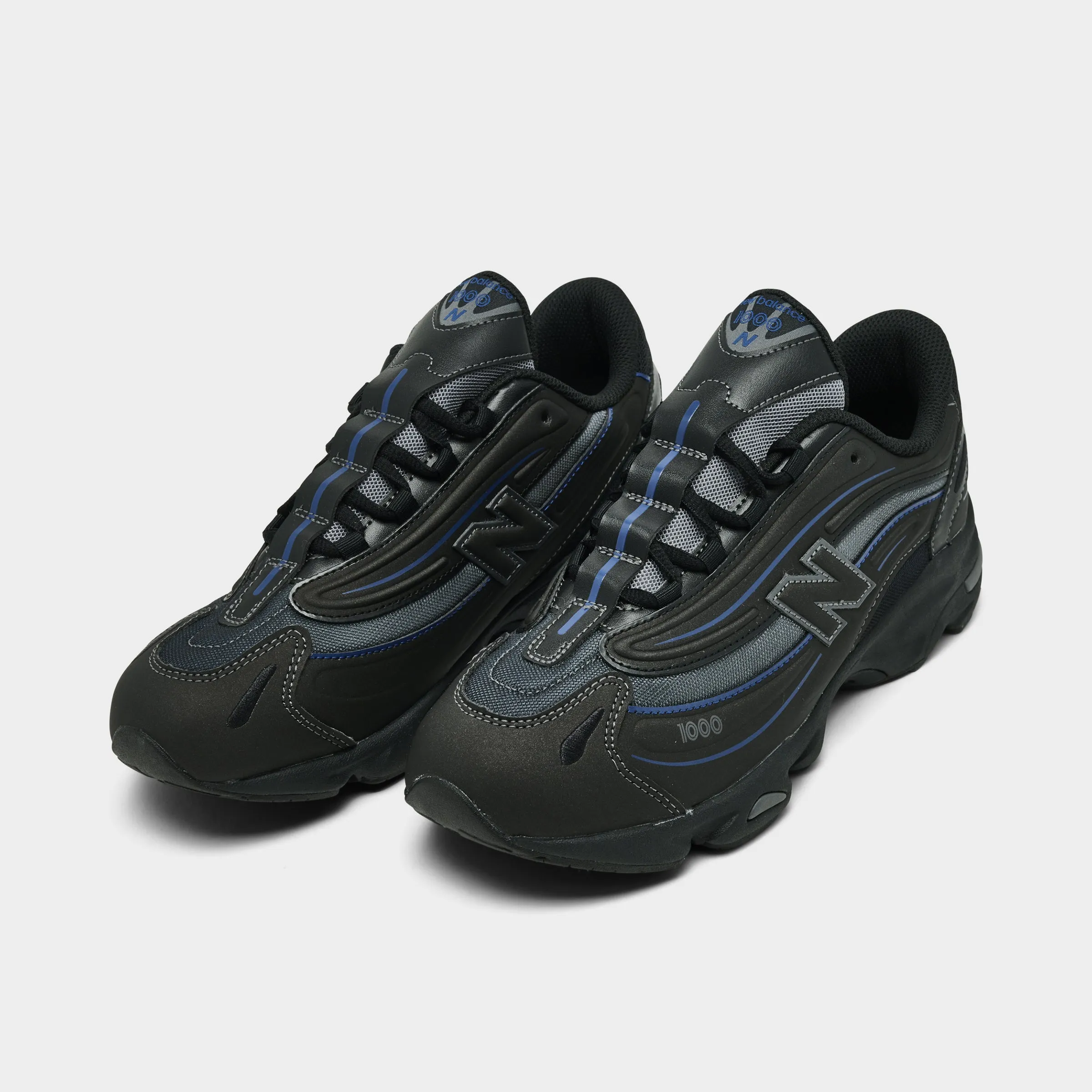 New Balance Juniors' 1000 Black / Galaxy Blue All Day Pace