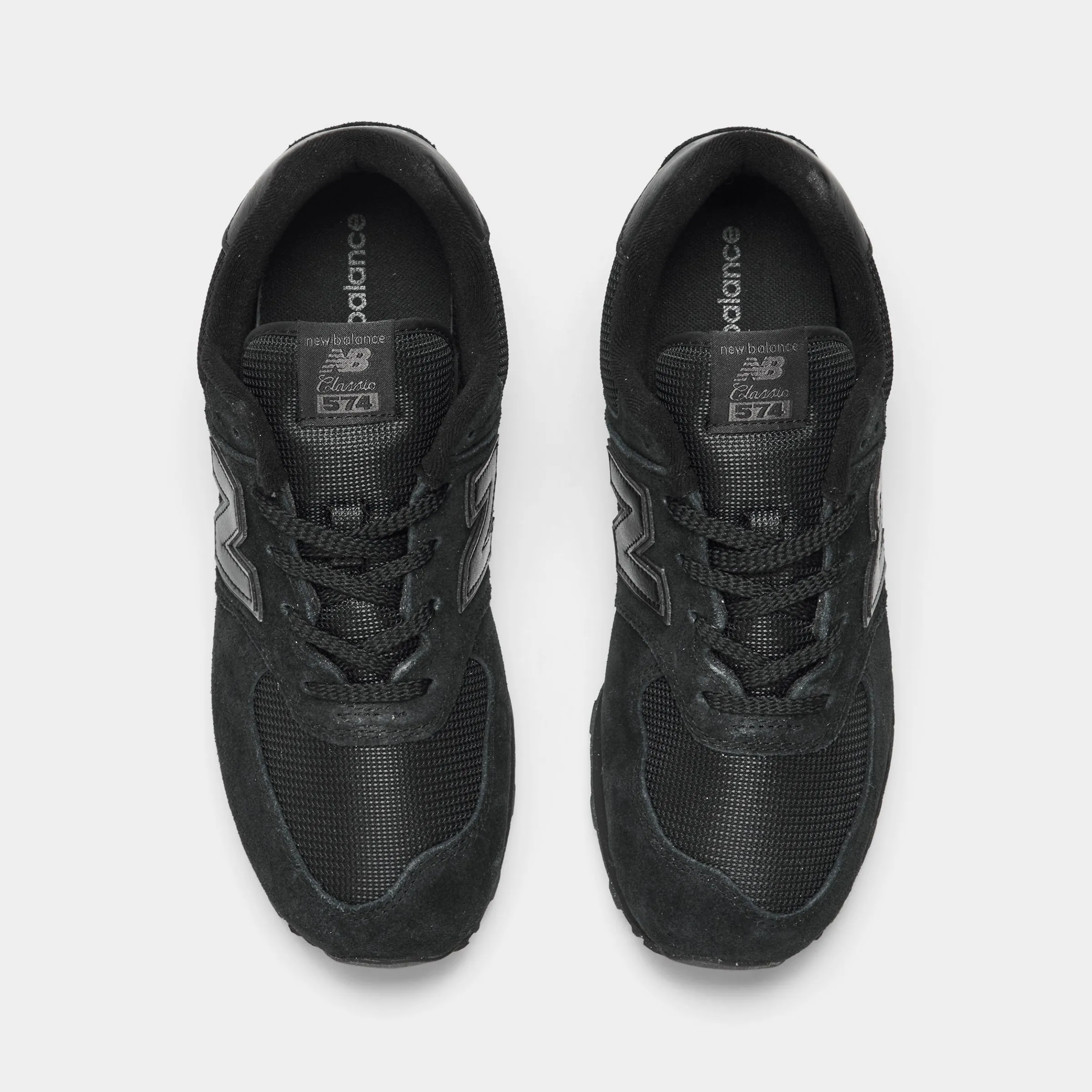 New Balance Juniors' 574 / Black Stretch Material