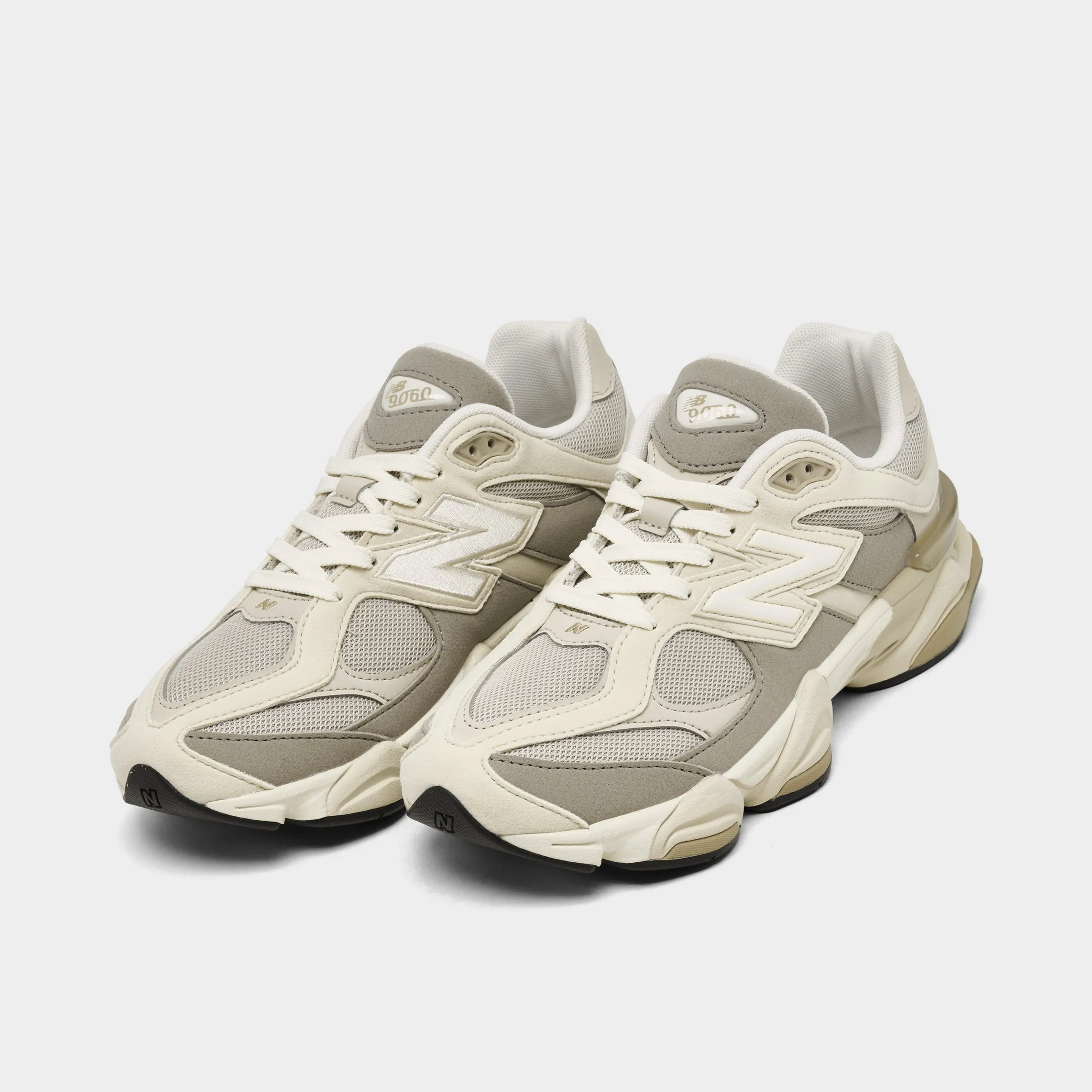 school - goer Affordable New Balance Juniors' 9060 Linen / Timberwolf