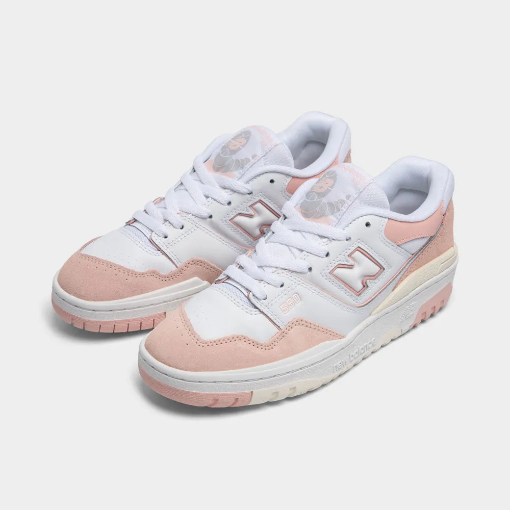 Zero Pressure Walk Support New Balance Juniors' GSB550CD White / Pink Haze