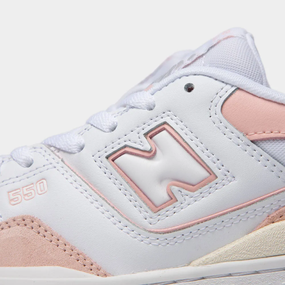 Grounded Footbed New Balance Juniors' GSB550CD White / Pink Haze