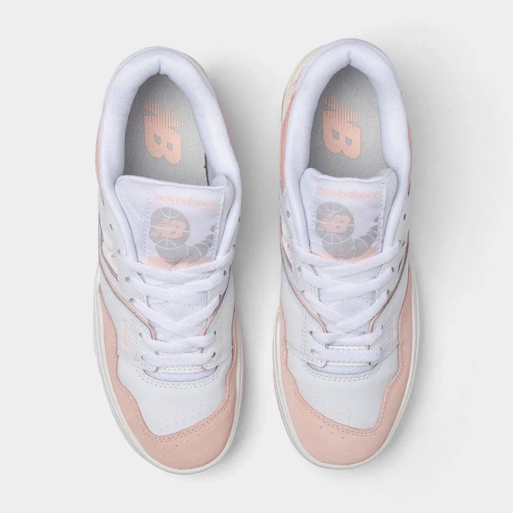 New Balance Juniors' GSB550CD White / Pink Haze Comfortable Arch Cushion Core