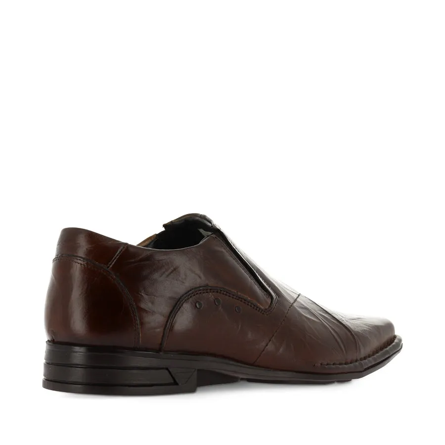 NEWSON - BROWN LEATHER Designer Loafers