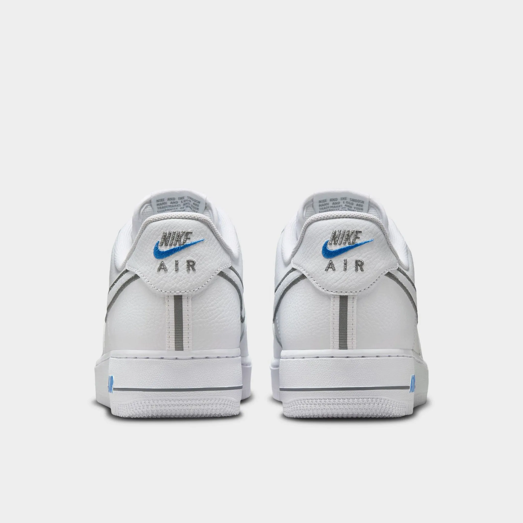 Nike Air Force 1 '07 White / Cool Grey - Photo Blue Quick Grip spring - style
