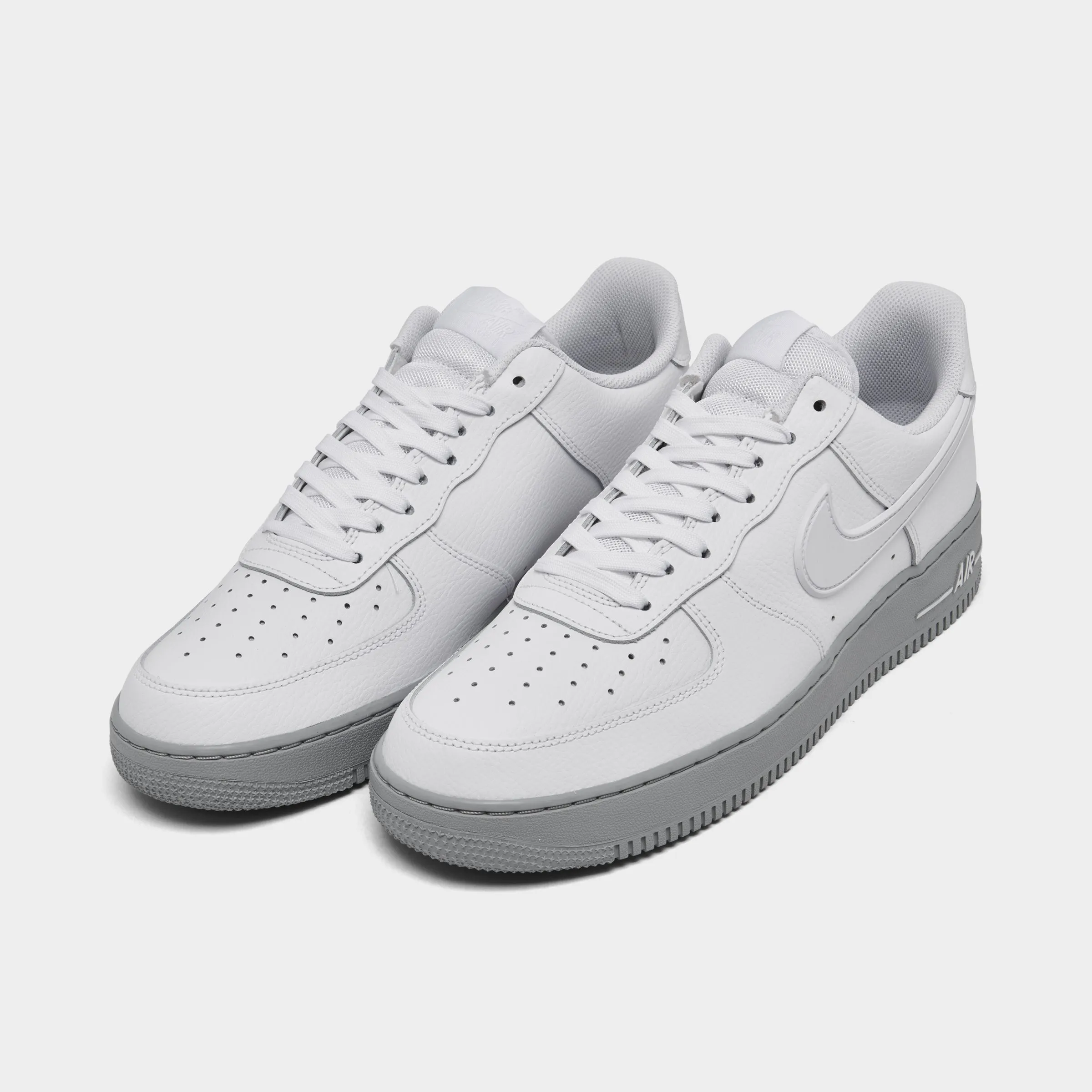 Sock Like Ankle Cuff Nike Air Force 1 '07 White / Light Smoke Grey