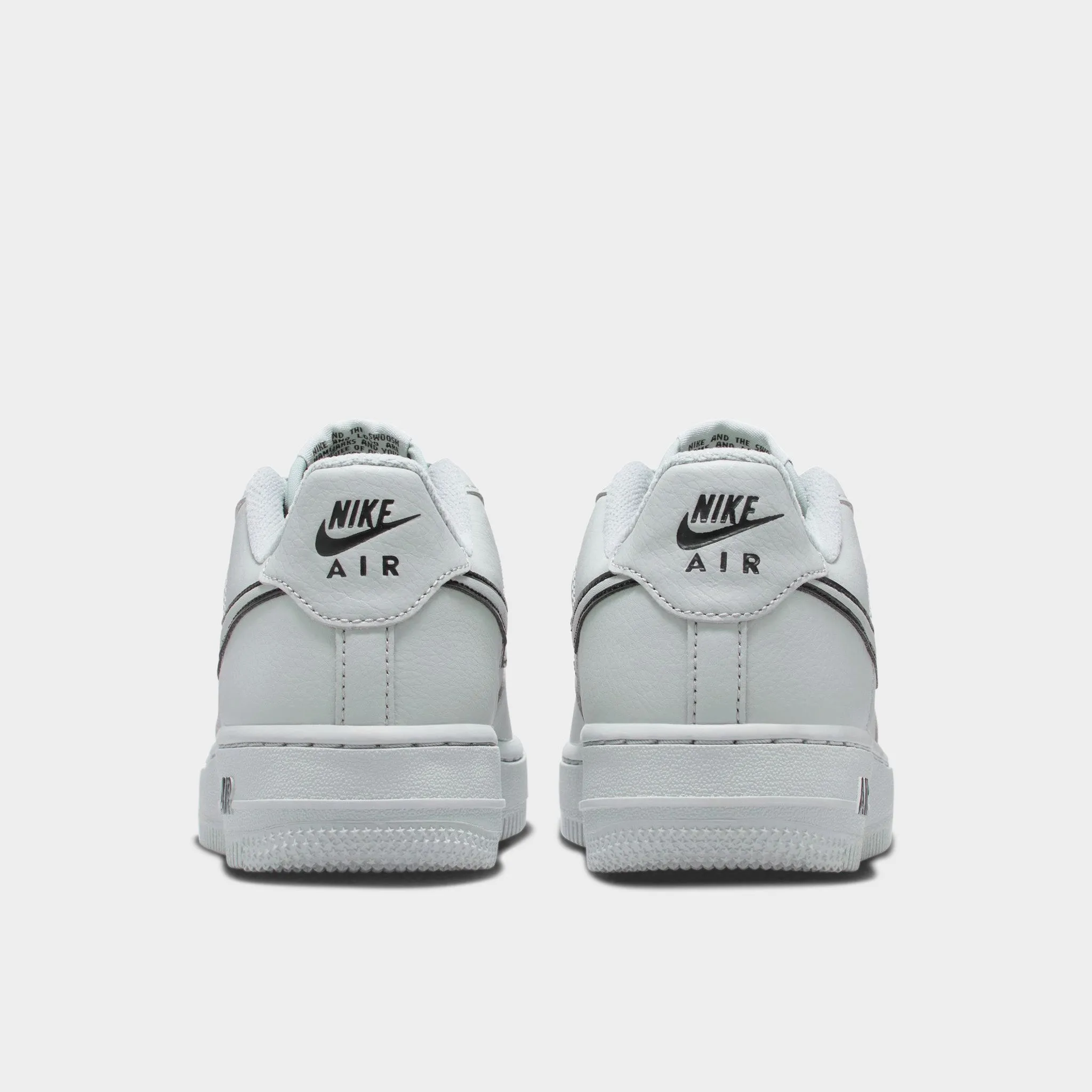 Reinforced Toe Guard Foam Wrap Nike Air Force 1 GS Light Smoke Grey / Black