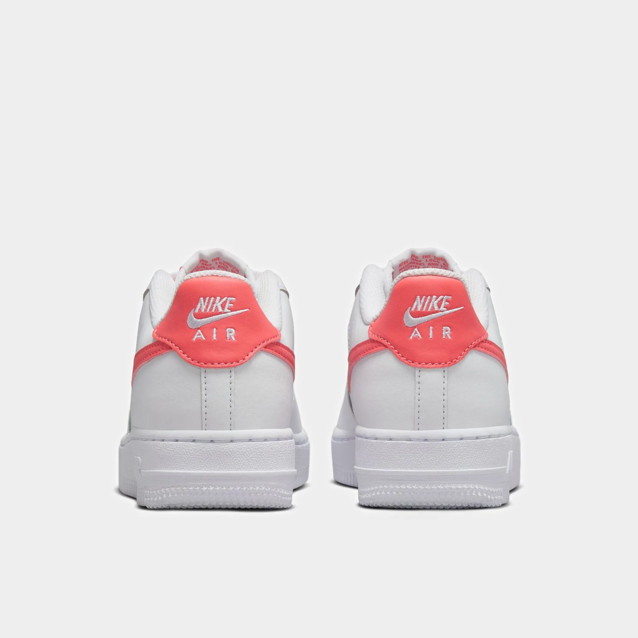 Nike Air Force 1 GS White / Magic Ember thickest Solid