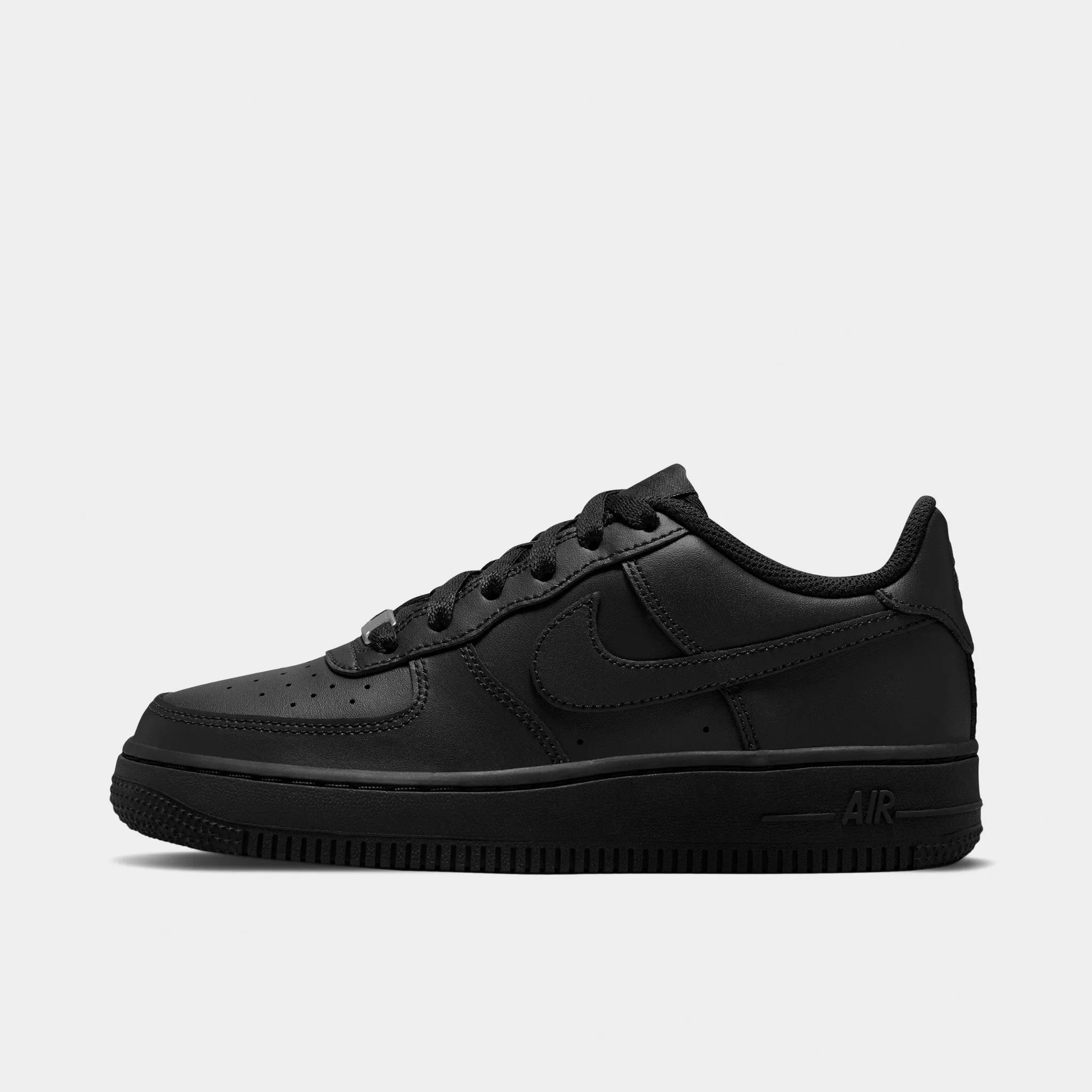 Recycled Rubber Base Nike Air Force 1 LE GS Black / Black