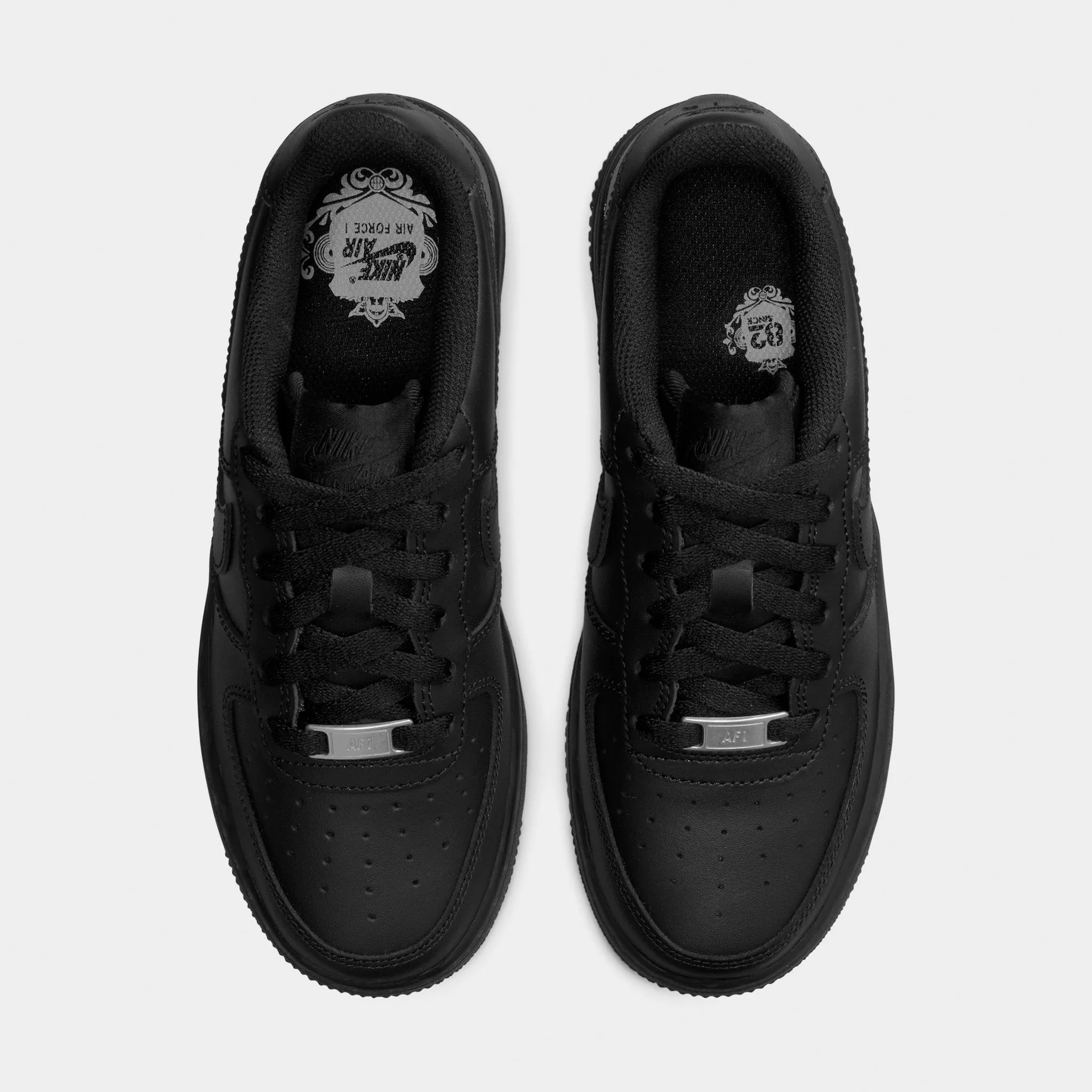 Anti Microbial Treatment PaddedCollar Nike Air Force 1 LE GS Black / Black