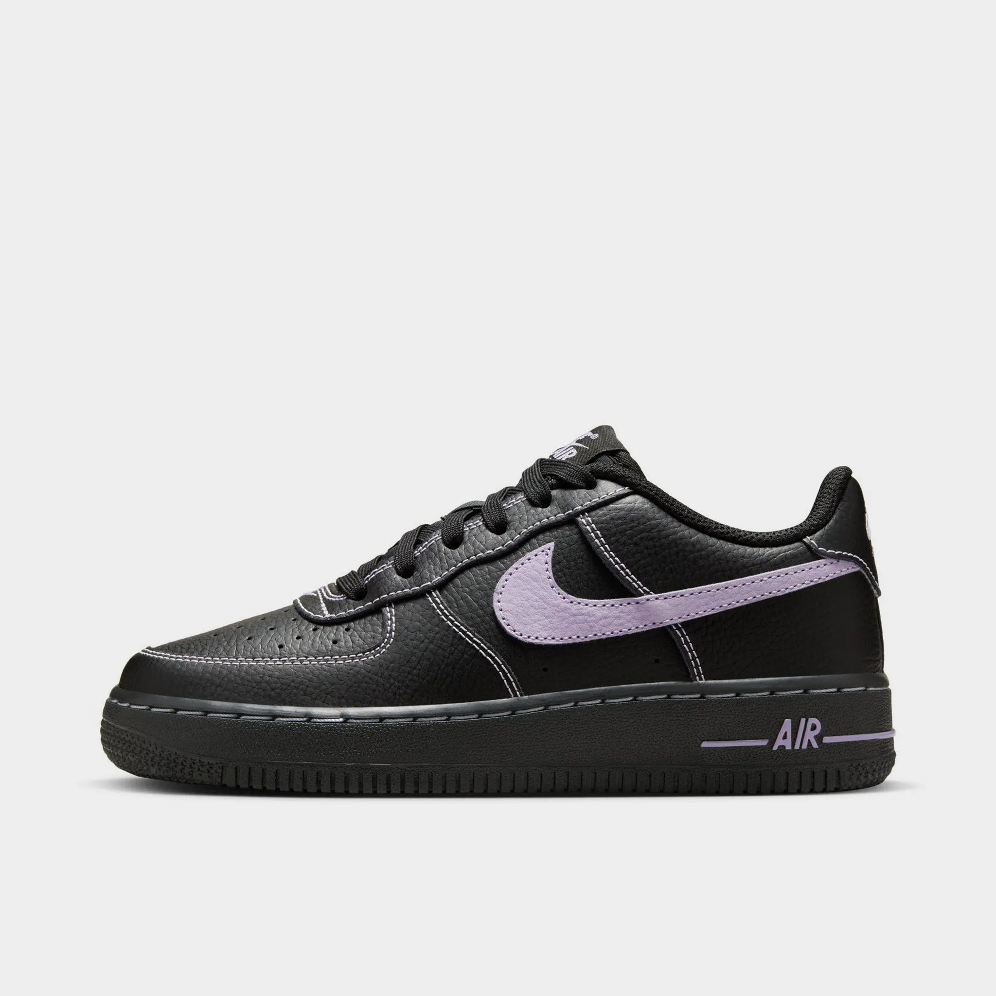 floral Stylish Silhouette Nike Air Force 1 LV8 GS Black / Hydrangeas
