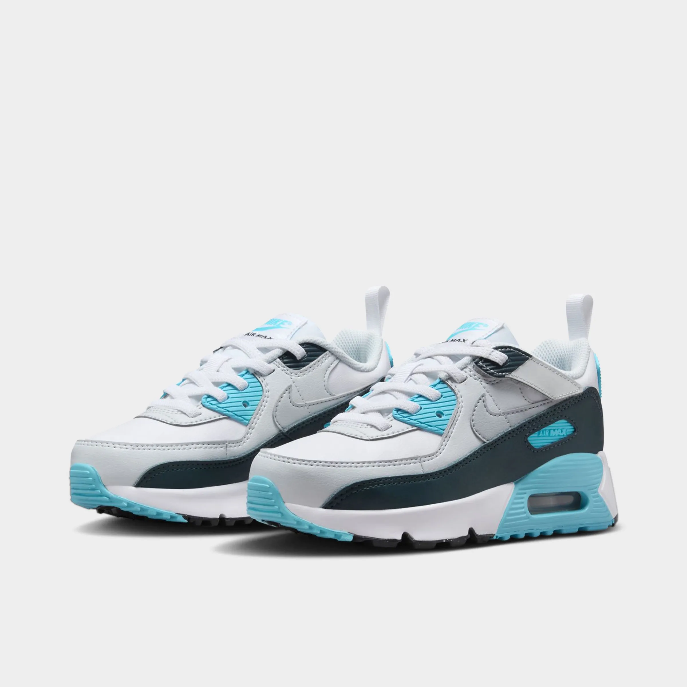 Handcrafted Details Maximum touch Nike Air Max 90 EasyOn PS White / Wolf Grey - Baltic Blue