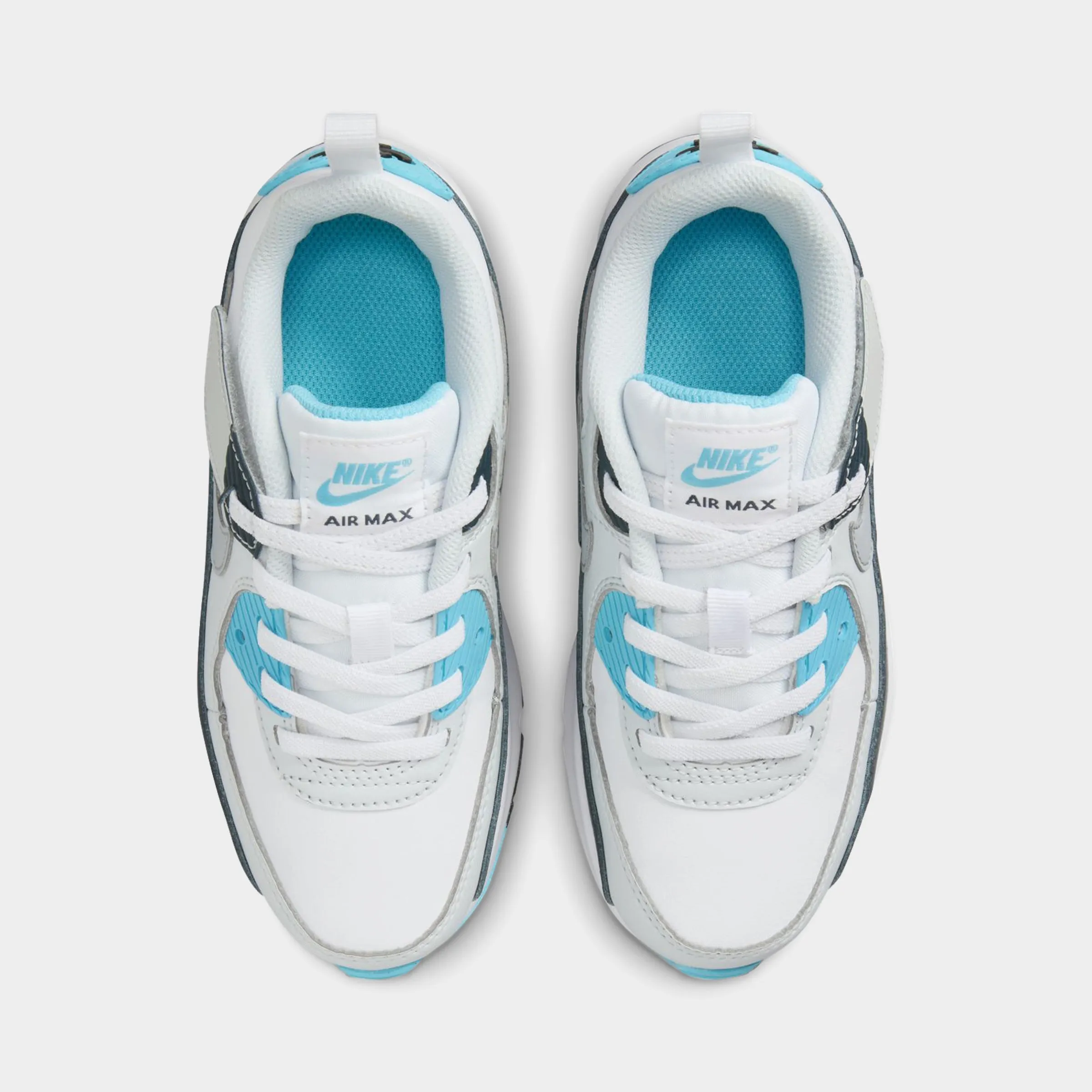 Superior Performance Nike Air Max 90 EasyOn PS White / Wolf Grey - Baltic Blue