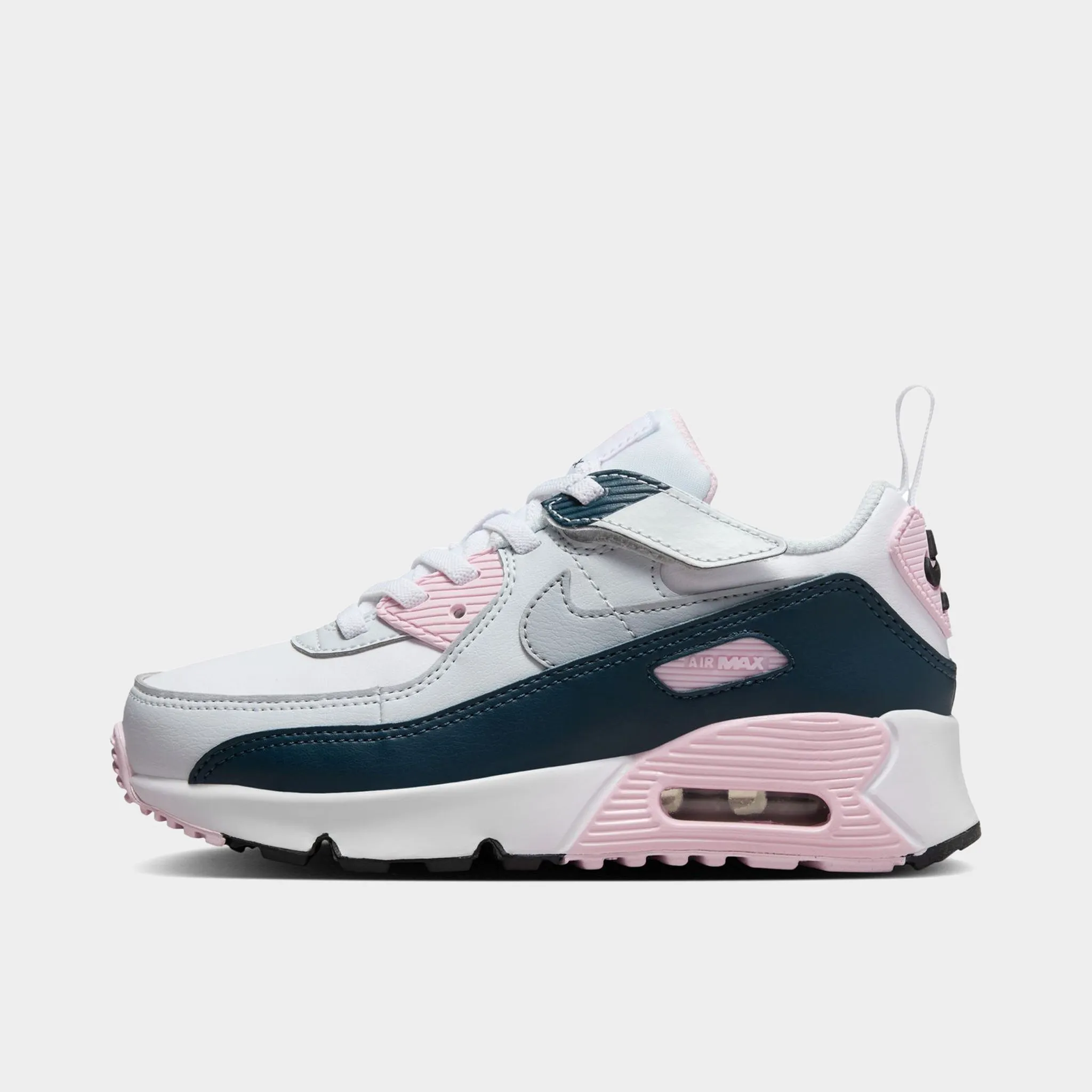 Nike Air Max 90 EasyOn PS White / Wolf Grey - Pink Foam Stylish Look Neutral Style