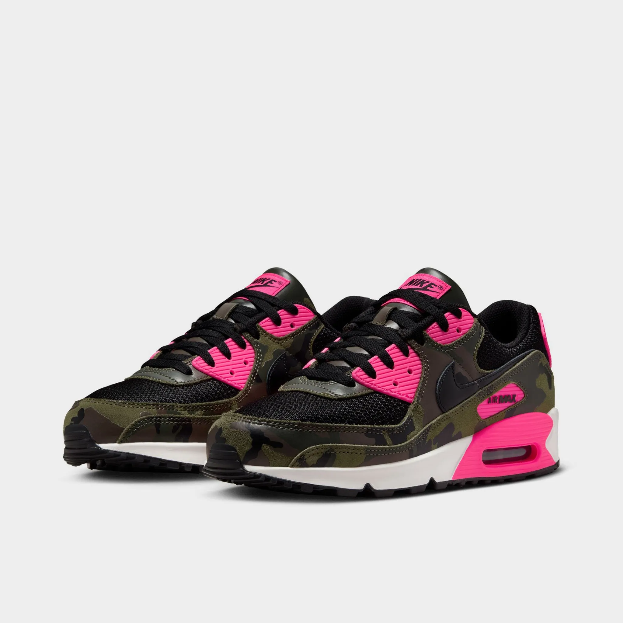 Athletic Look long lasting durability Nike Air Max 90 Premium Sequoia / Black - Hyper Pink