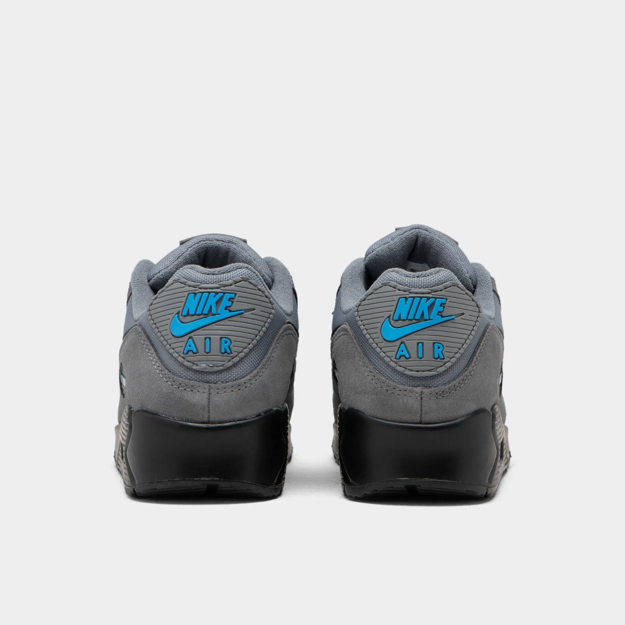 Air Cushioned Sole Nike Air Max 90 Smoke Grey / Light Photo Blue - Metallic Silver