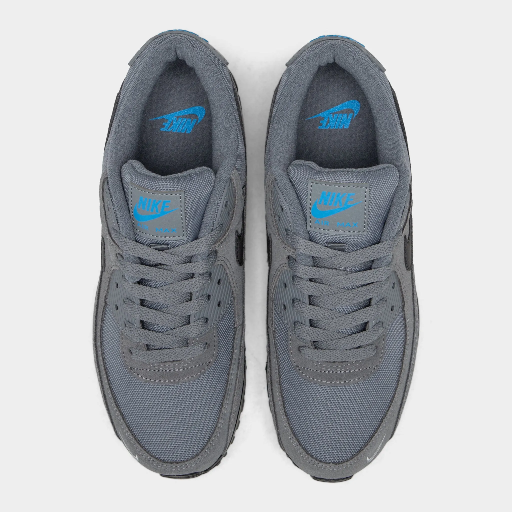 Nike Air Max 90 Smoke Grey / Light Photo Blue - Metallic Silver Comfortable Wear Green