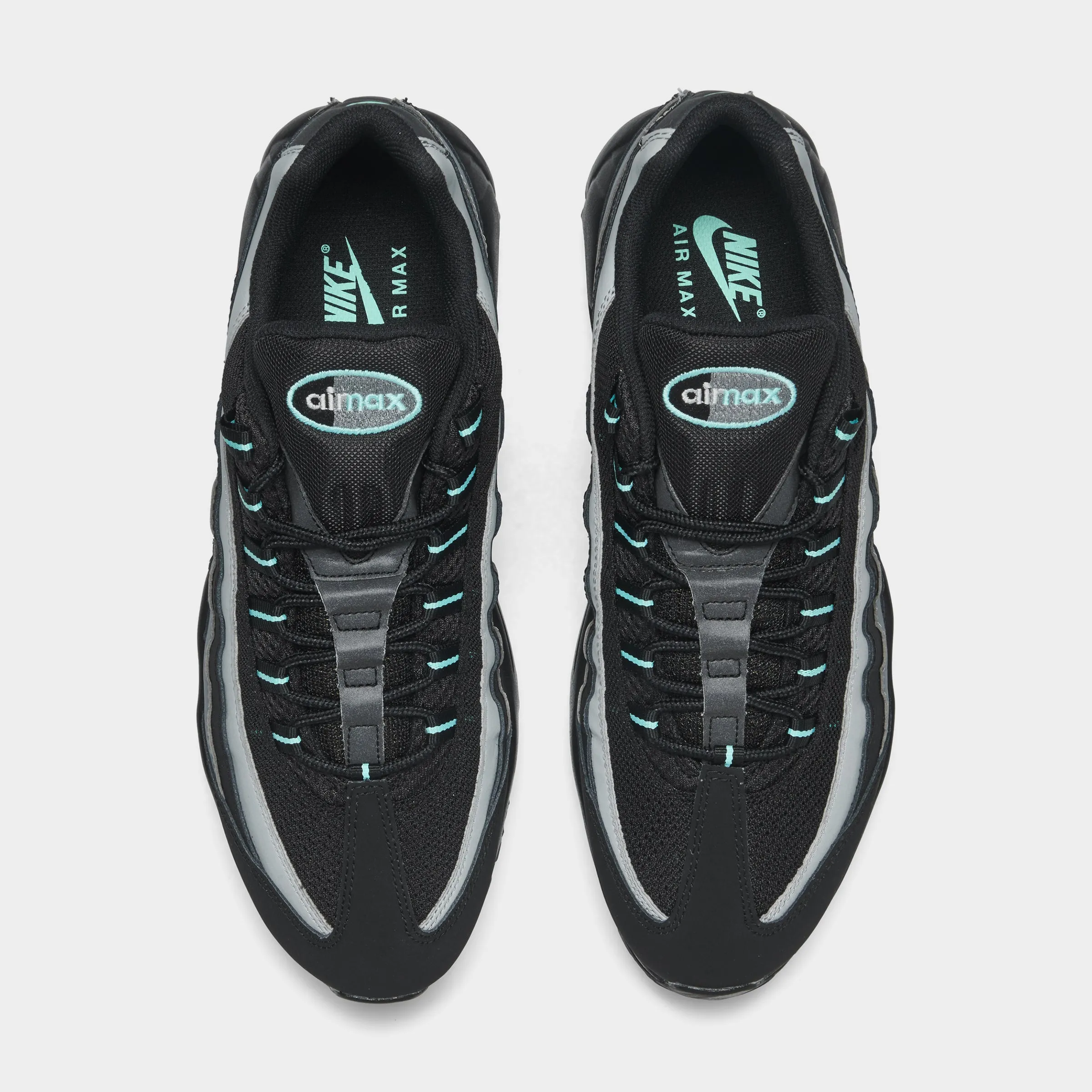 Nike Air Max 95 Black / Aurora Green - Cool Grey Travel Fit