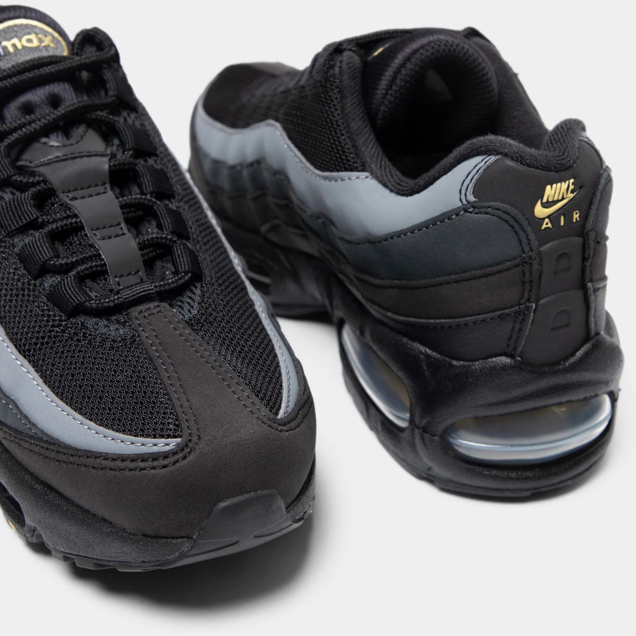 Nike Air Max 95 GS Black / Buff Gold - Anthrachite Fresh Air