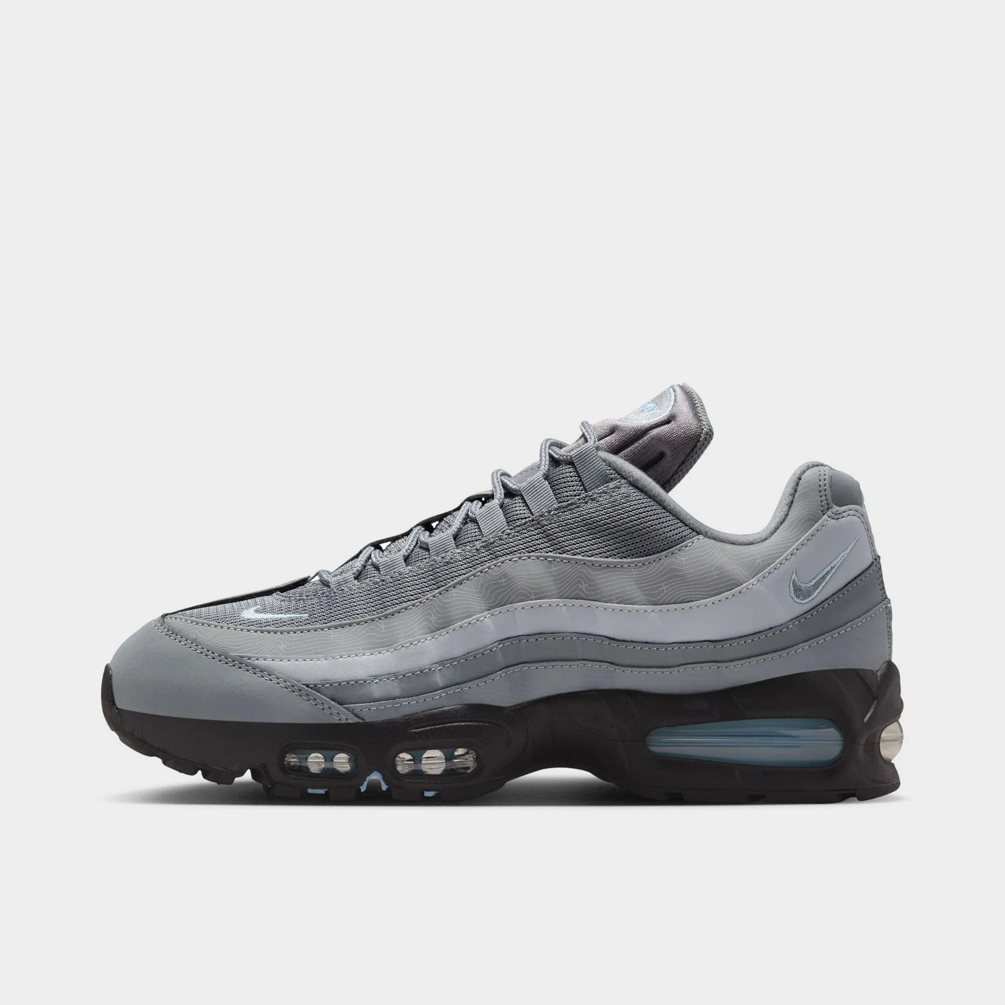 Compression Resistant EVA Odor Resistant Insole Nike Air Max 95 OG Cool Grey / Psychic Blue