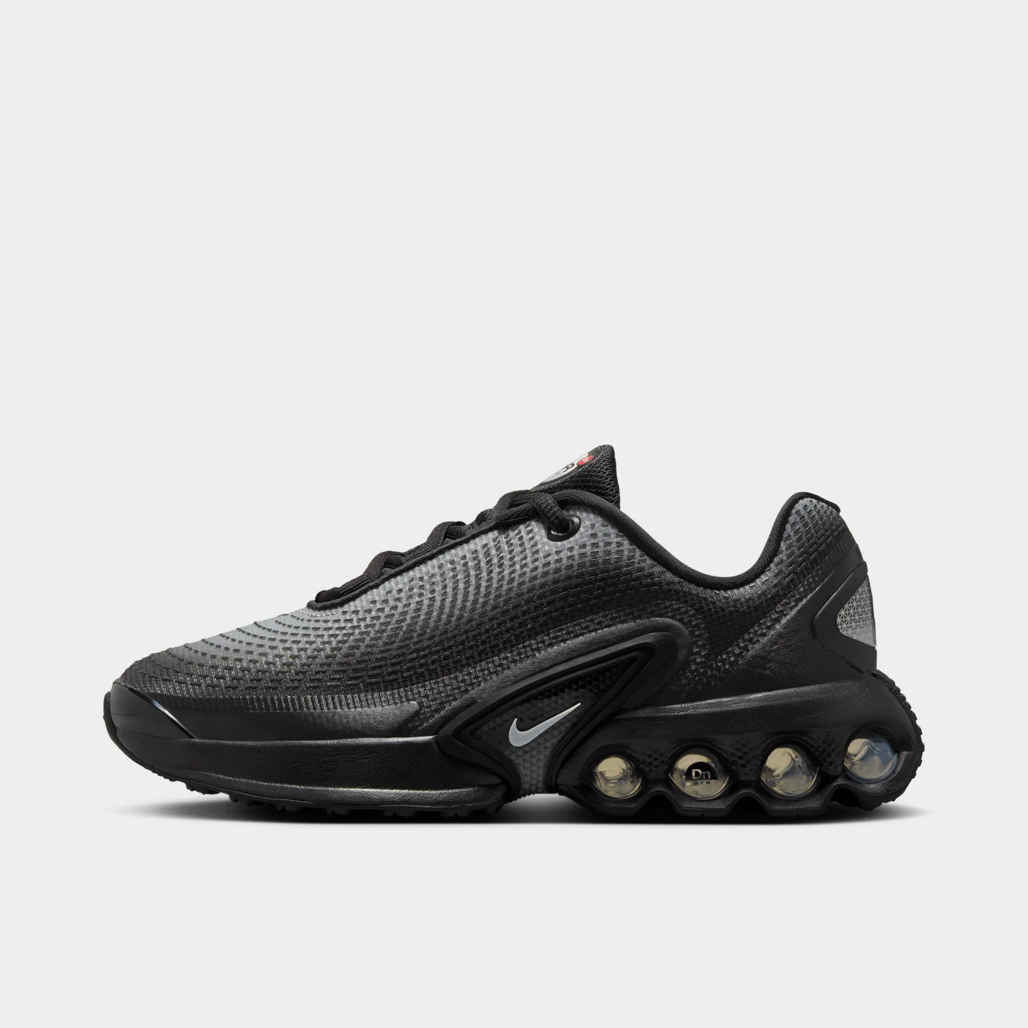 Nike Air Max DN GS Black / Light Smoke Grey - Metallic Silver Go Anywhere Everyday Pace