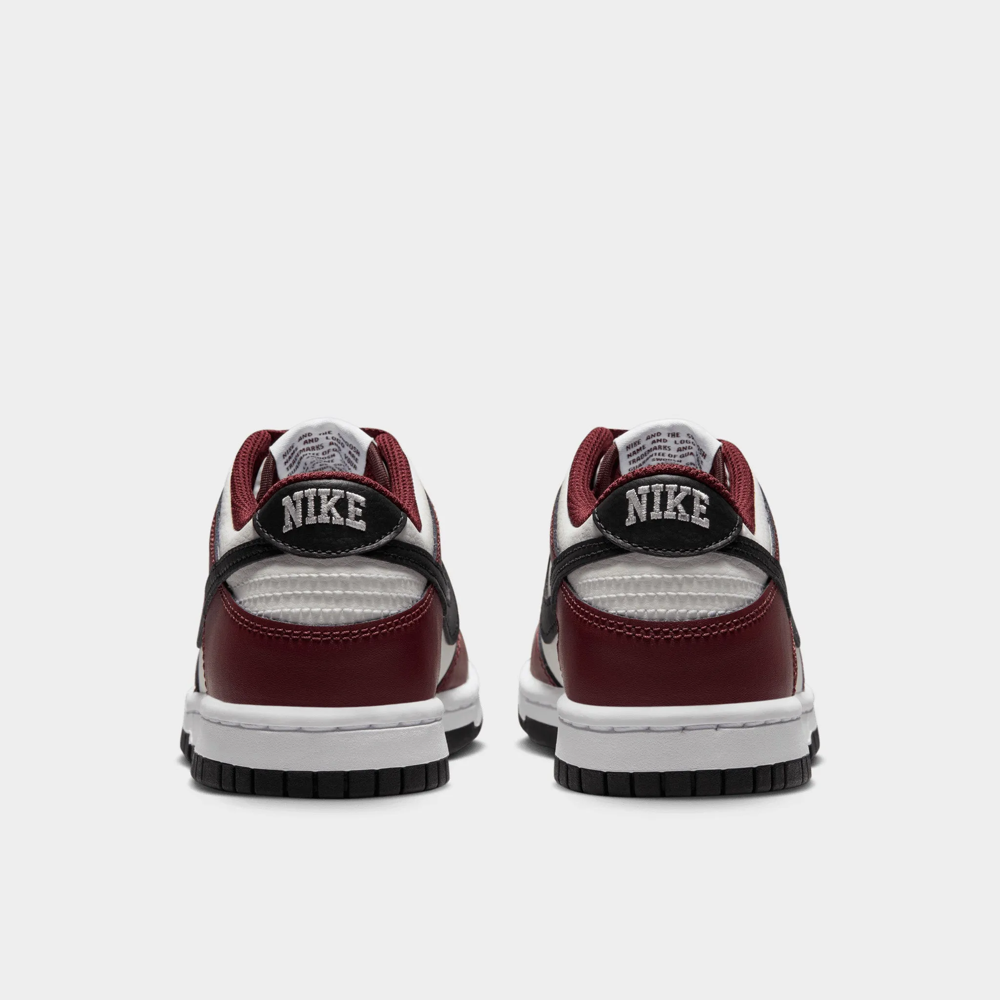 Air Vent Stable Structure Nike Dunk Low GS Dark Team Red / Summit White - White