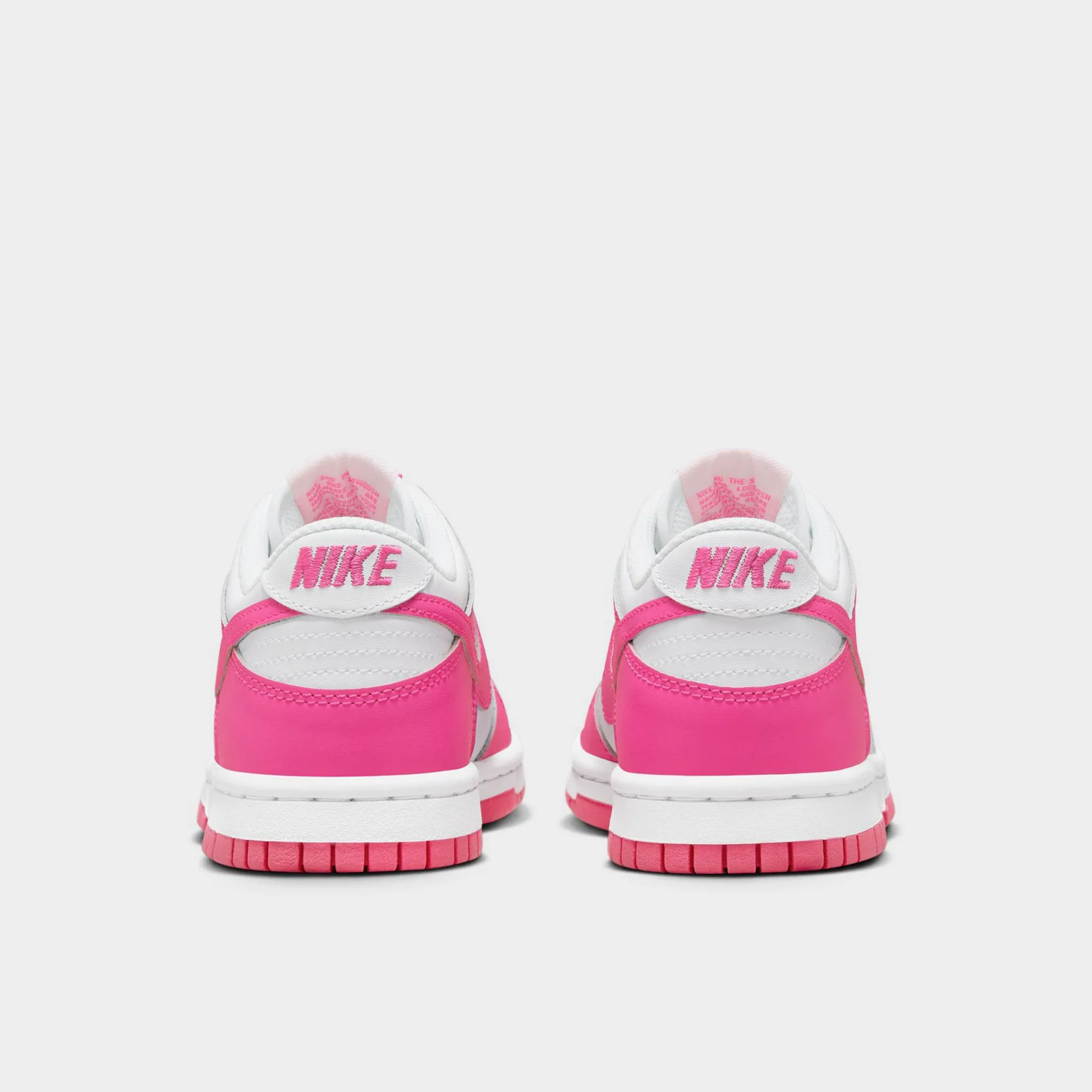 Air Flow Channels Nike Dunk Low GS White / Laser Fuchsia