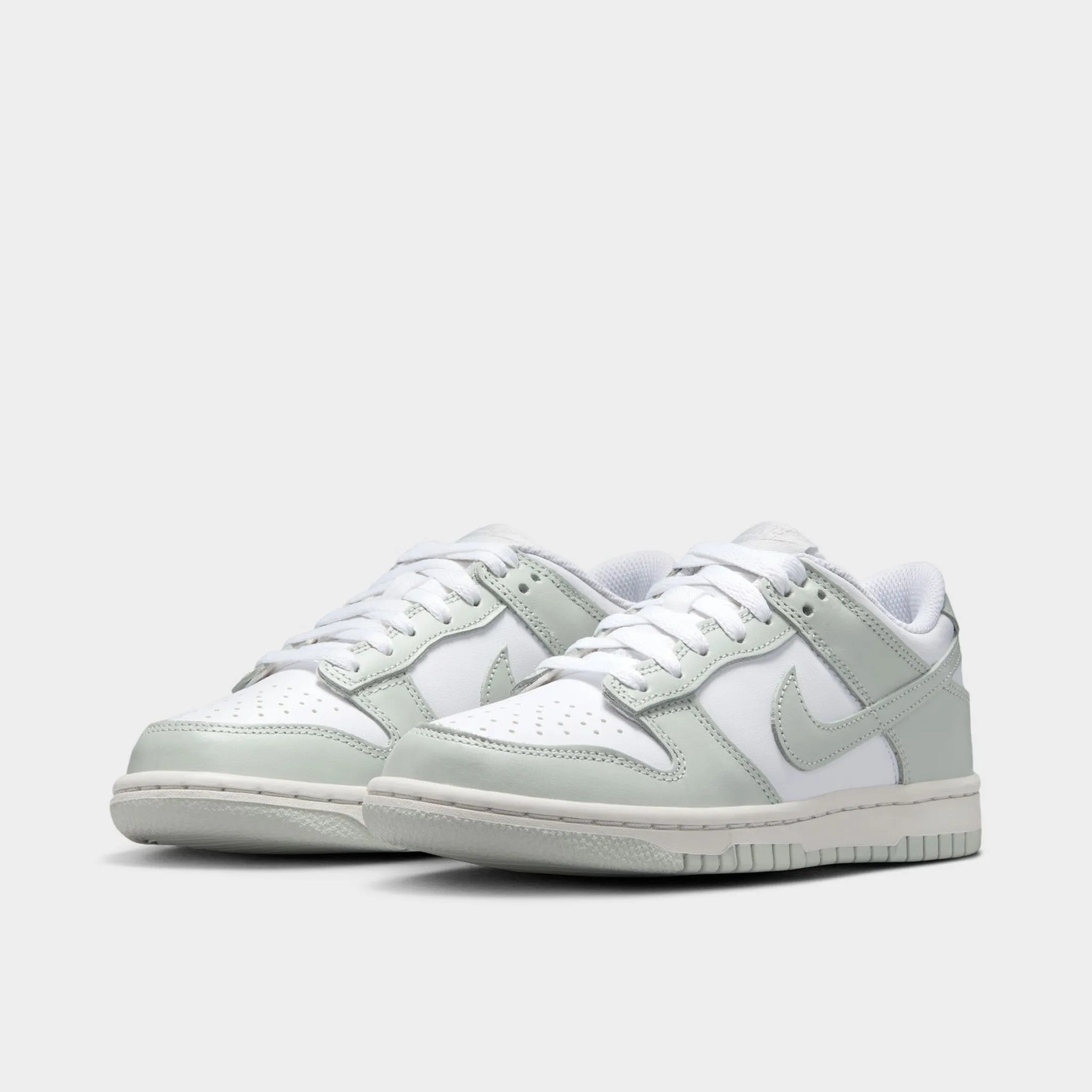 Step Relief RubberSole Nike Dunk Low GS White / Light Silver - Photon Dust