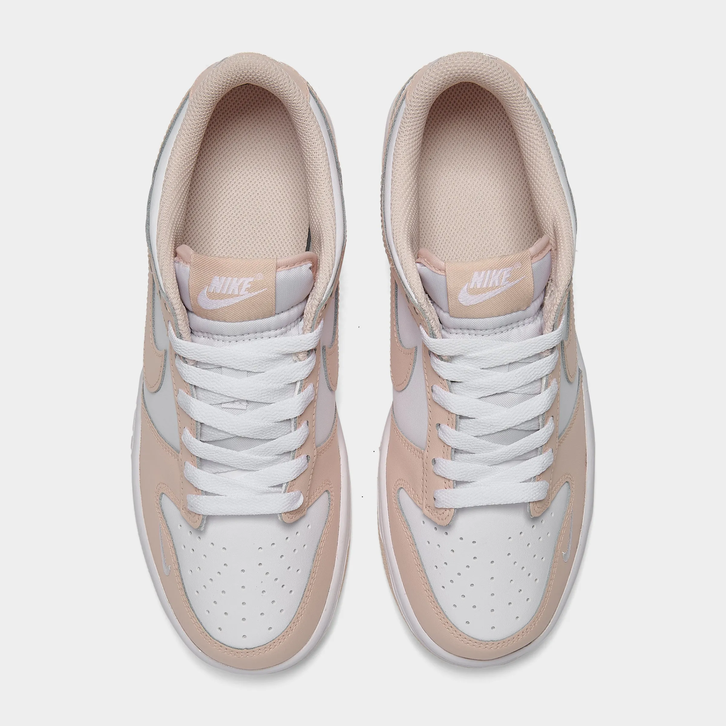 Airflow Circulation Tech Lateral Cut Stability Nike Dunk Low GS White / Washed Coral