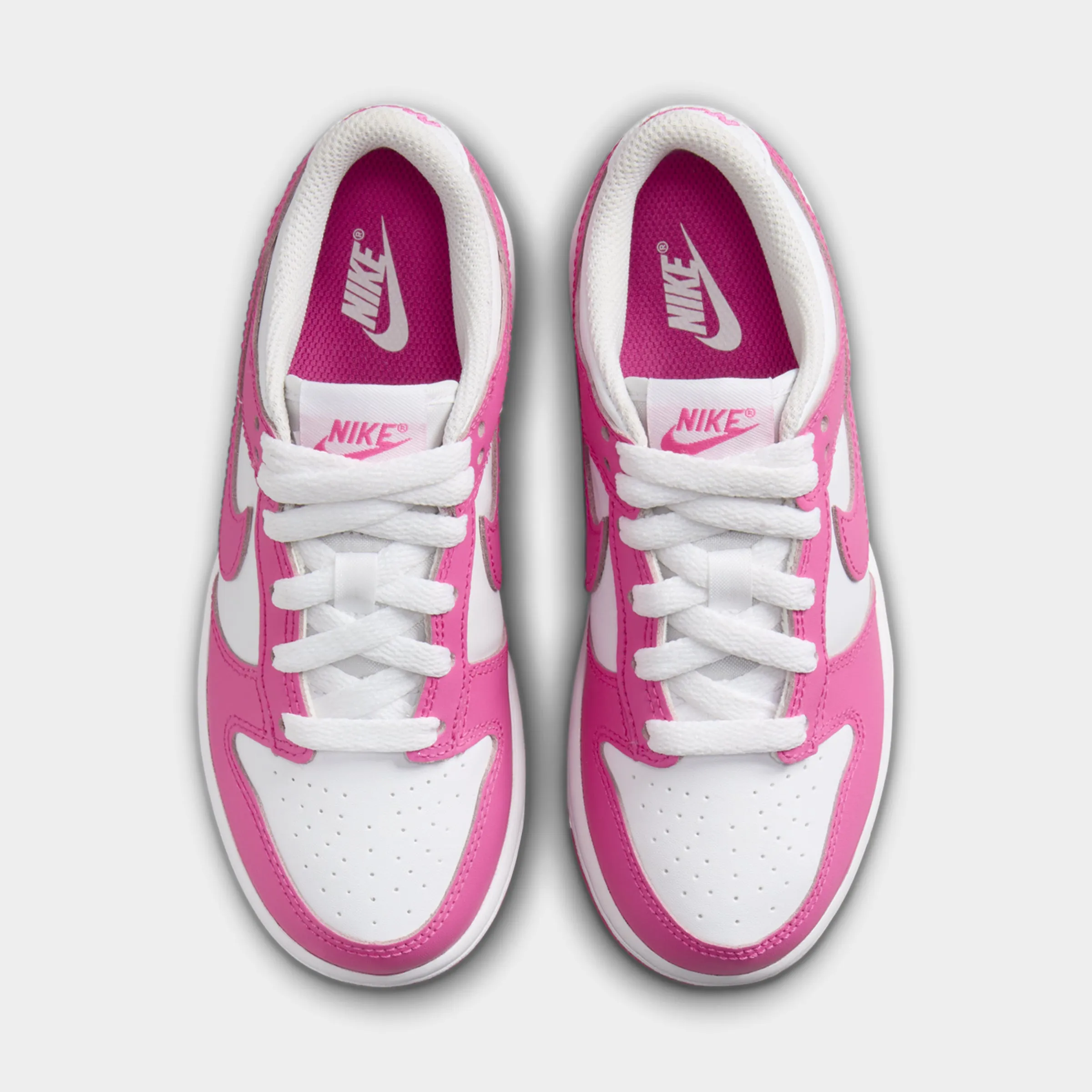 LightweightSole Iconic lining Nike Dunk Low PS White / Laser Fuschia