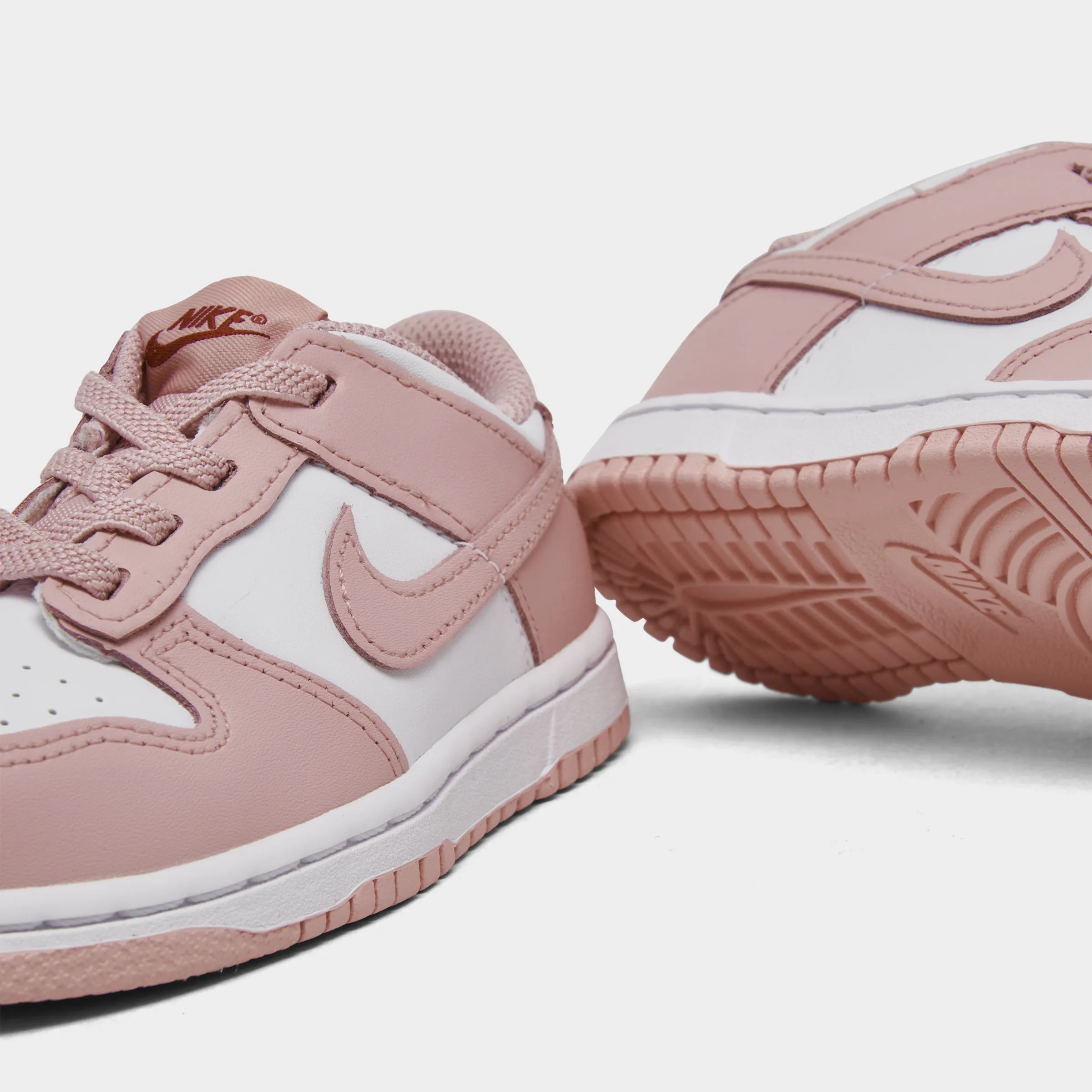 Stability Control Frame Lockdown fit Nike Dunk Low TD White / Pink Glaze - Pomegranate