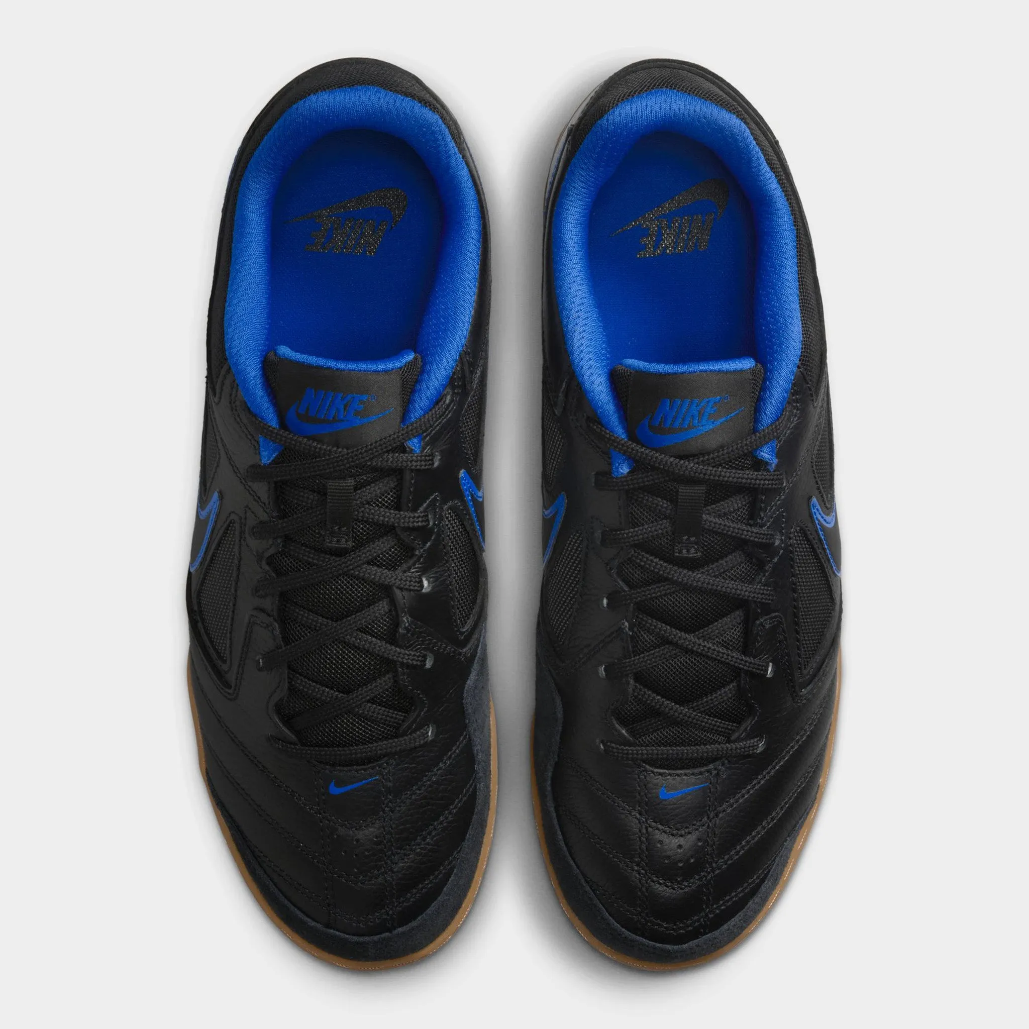 Nike Gato Black / Royal Blue - Gum Light Brown Enhanced Ankle Support Indoor