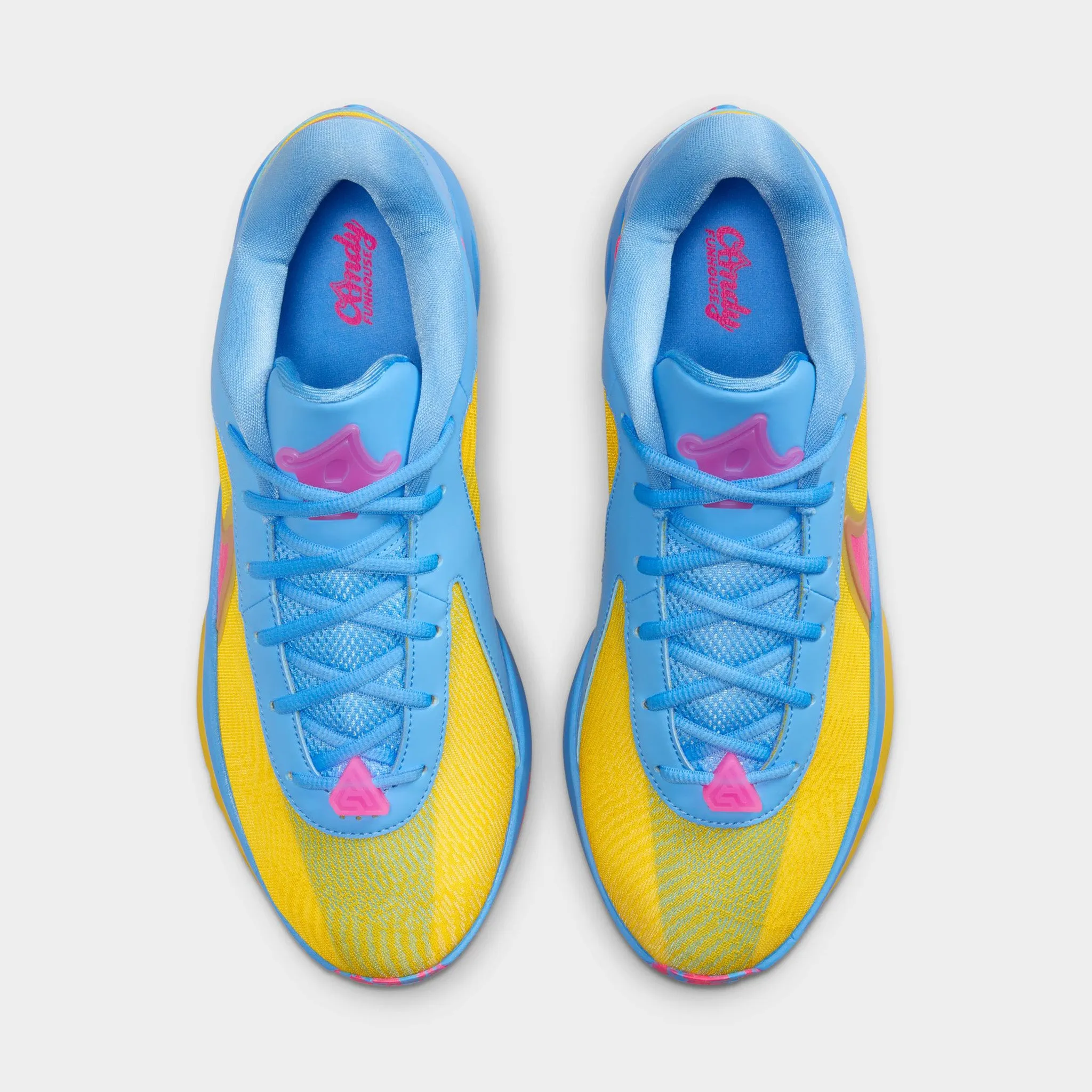 Ankle Support Design Nike Giannis Freak 6 "Candy Funhouse" Lightening / Hyper Pink - University Blue