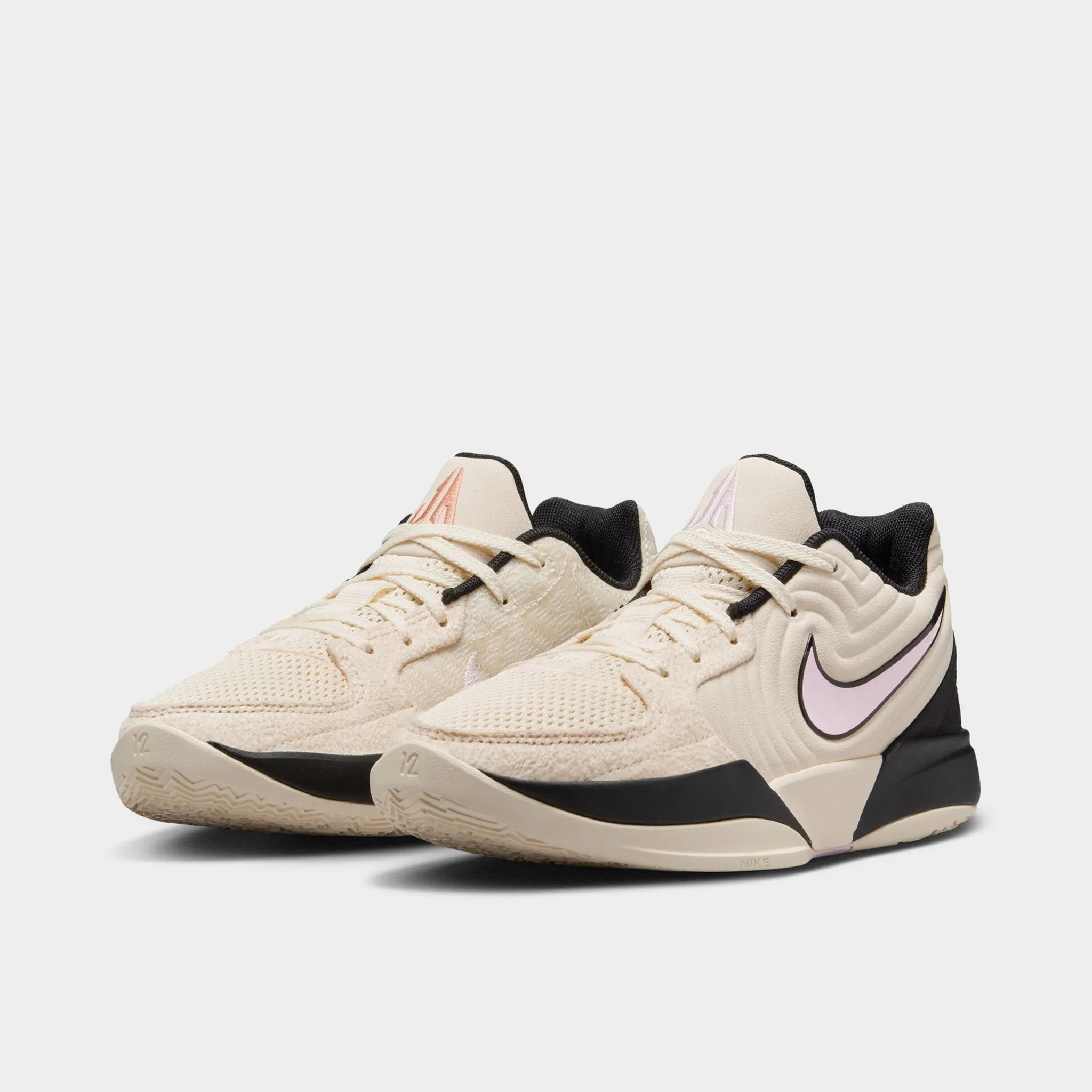 Nike Ja 2 GS Coconut Milk / Pink Foam - Black Quick lace Highquality