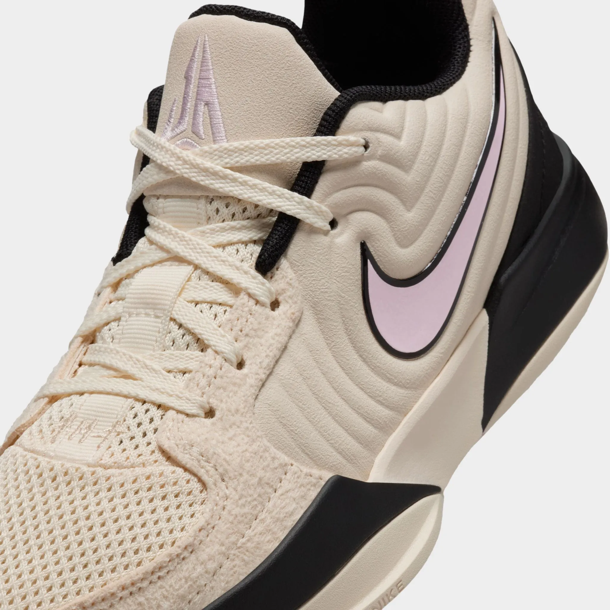 Nike Ja 2 GS Coconut Milk / Pink Foam - Black Elastic Ankle Simple Form