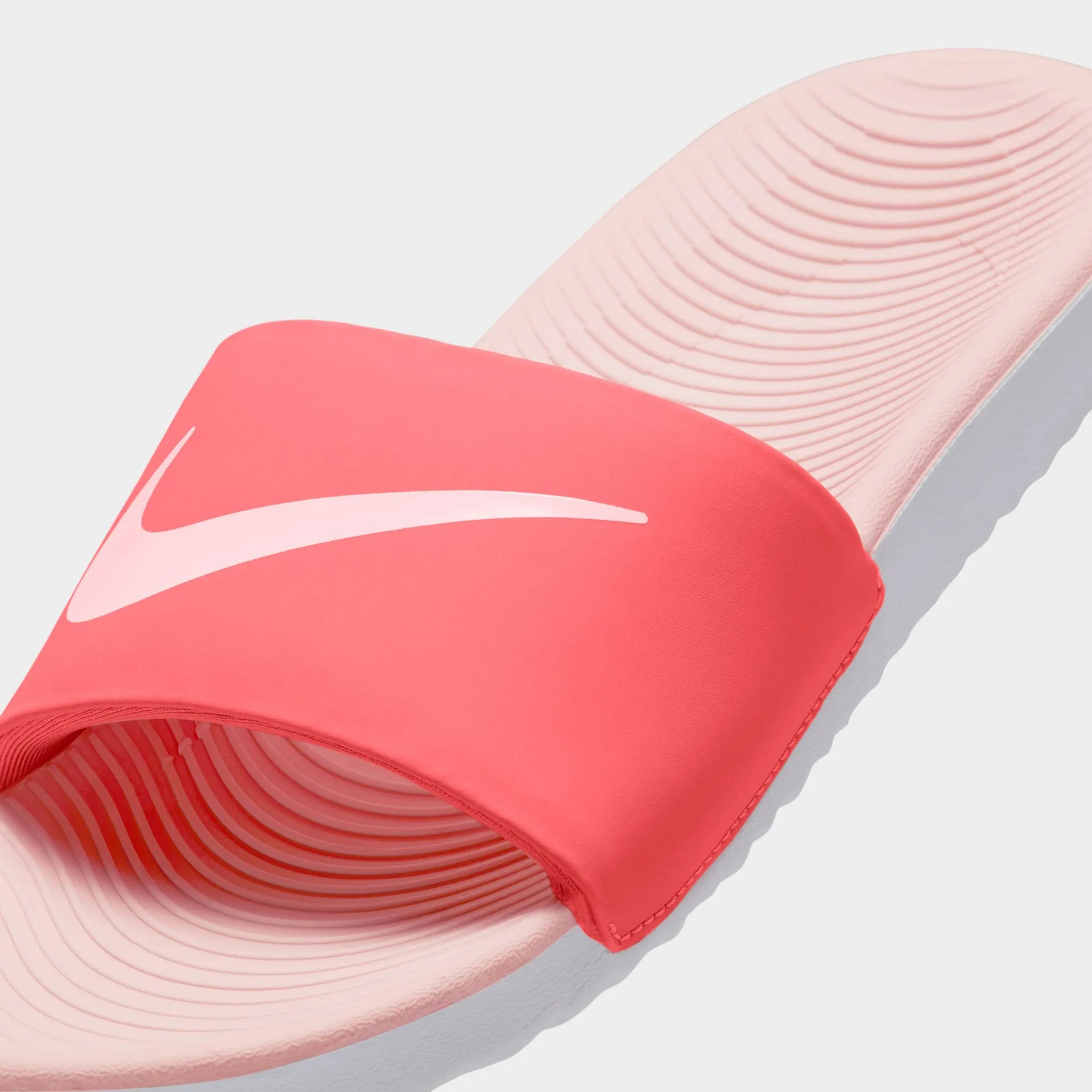 Nike Kawa GS Magic Ember / Echo Pink - White Cozy Fit Padded Tongue