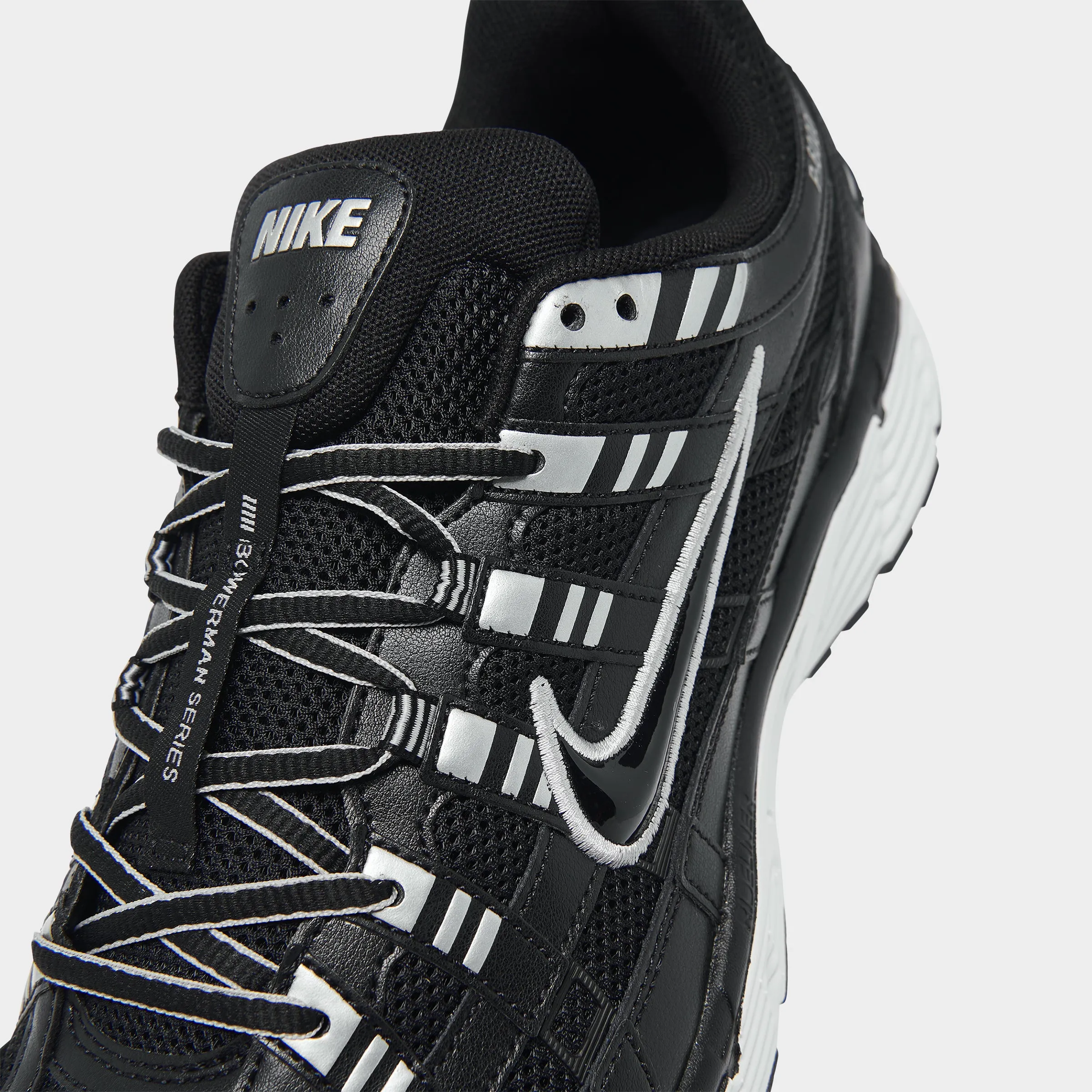 Nike P-6000 Black / Black - White Hollowed Out Panels Torsion control